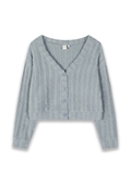  Fuzzy Knit Cardigan
