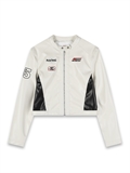  PU Leather Moto Jacket