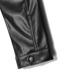  PU Leather Moto Jacket