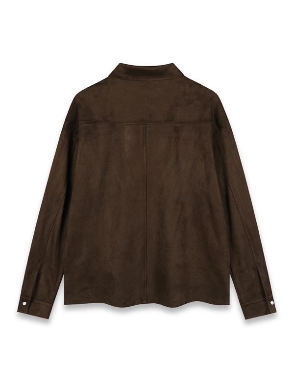 Suede Shirt Jacket (Unisex)
