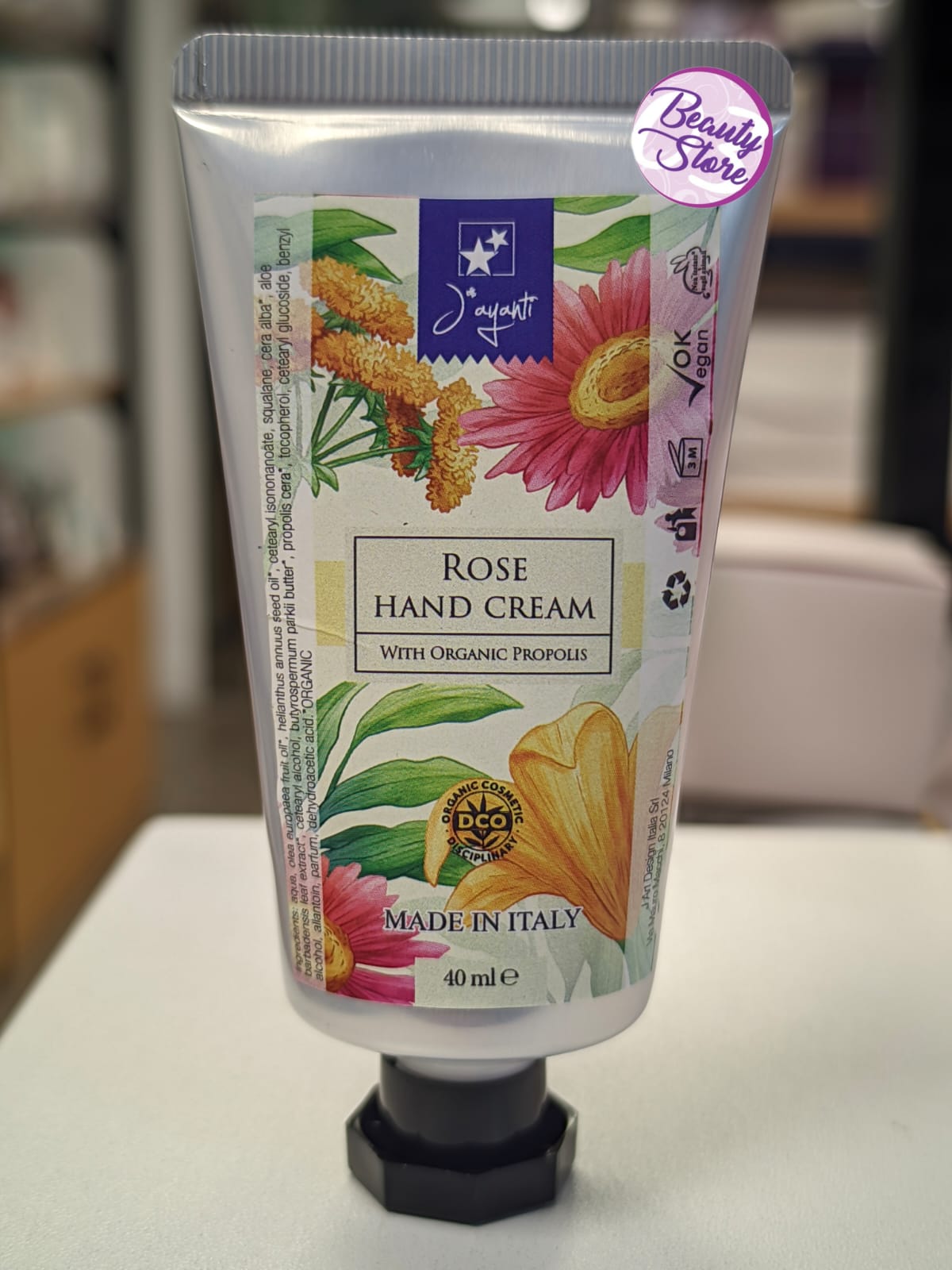 意大利 jayanti 玫瑰蜂膠護手霜 Rose Hand Cream 40ml 