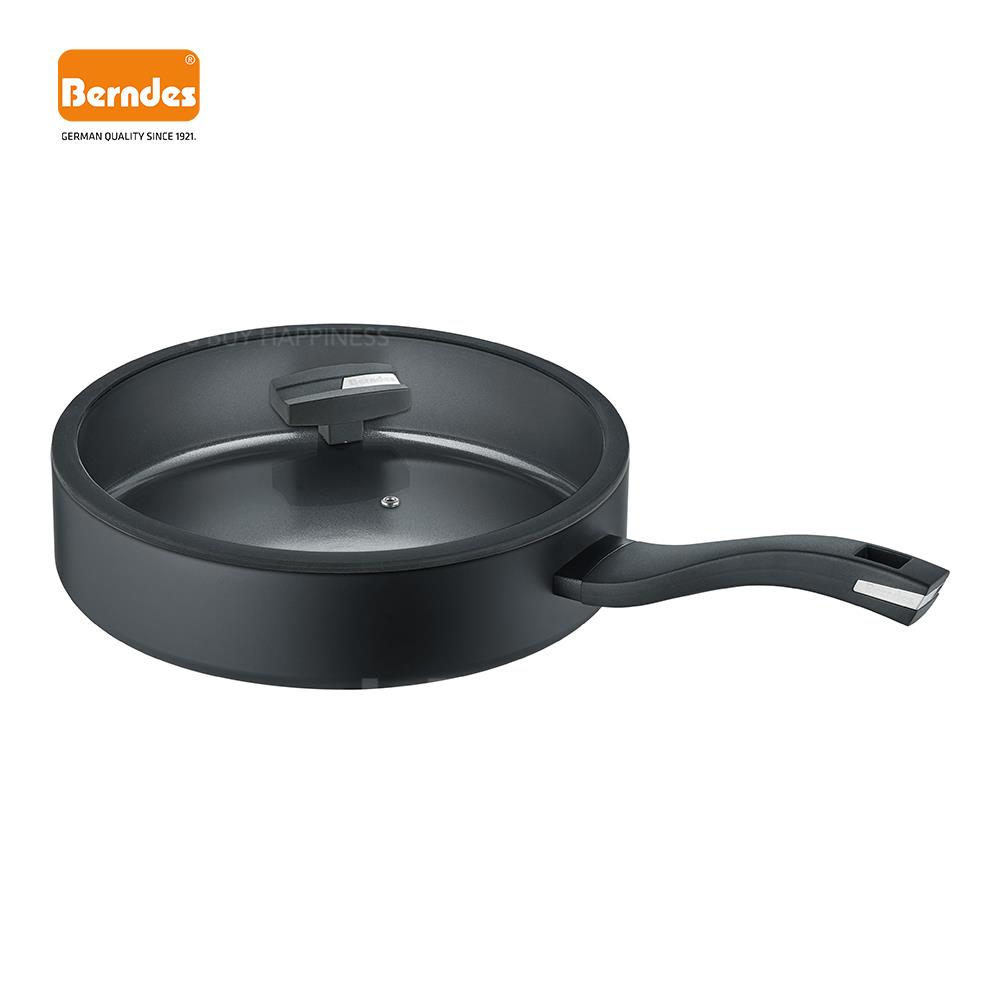 Berndes b.green Alu Recycled Induction 24厘米高身煎镬连玻璃盖