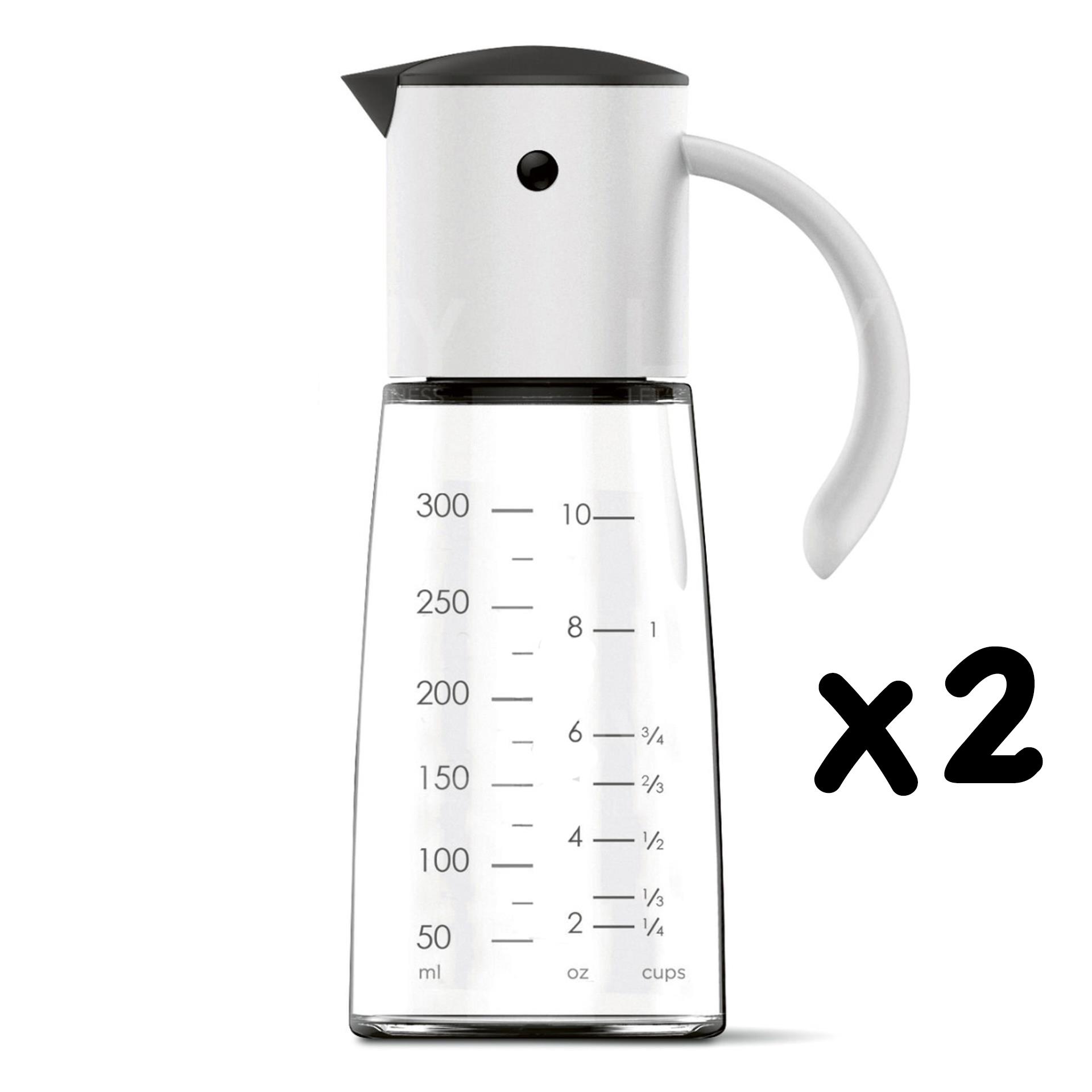 diseno Gravity Oil & Vinegar Dispenser 300ml - White (Set of 2)
