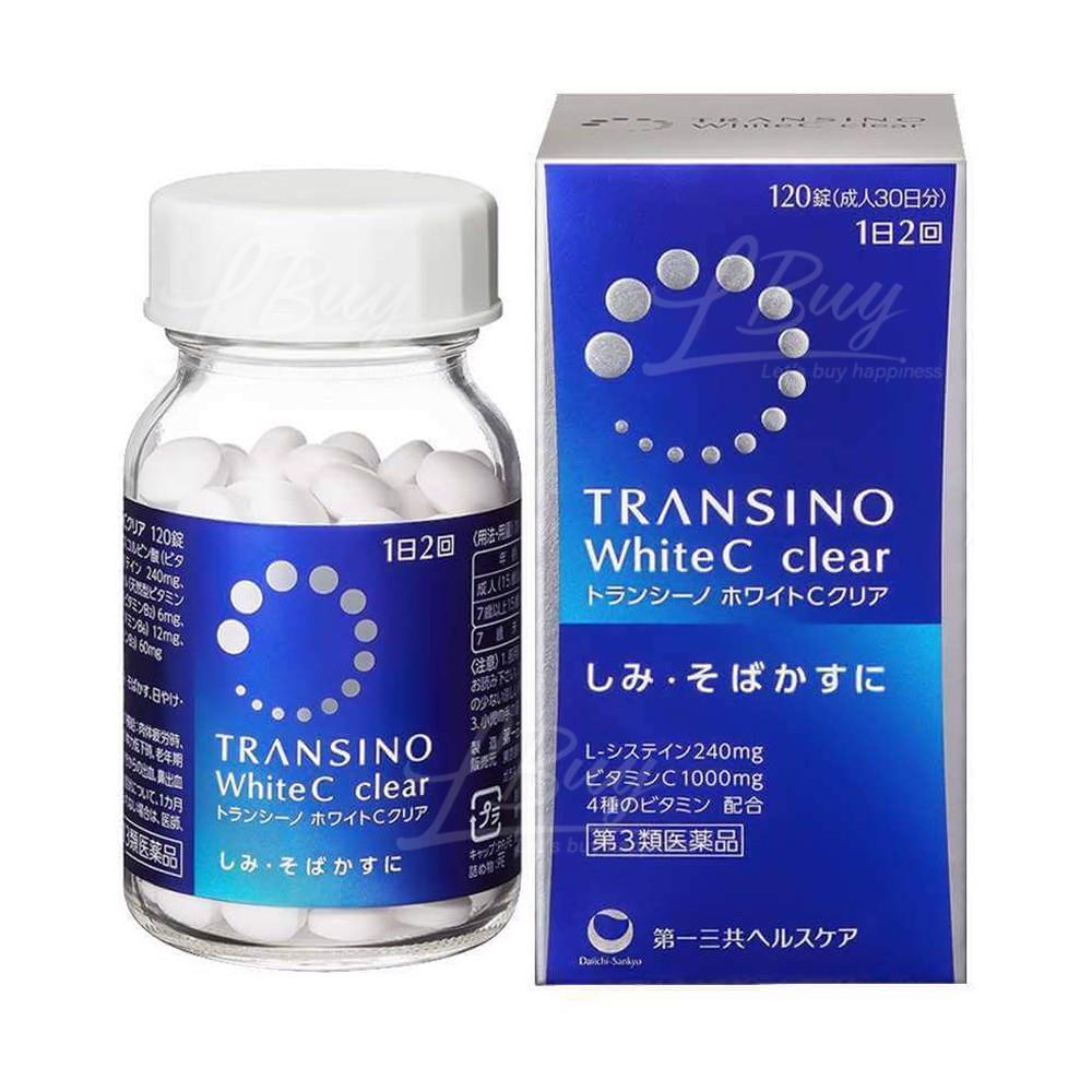 TRANSINO 一三共美白丸white C淡斑 美白丸120粒