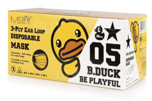 MainettiCare x B.Duck 3-Ply Ear Loop Disposable Mask (Individual Pack) 30PCS