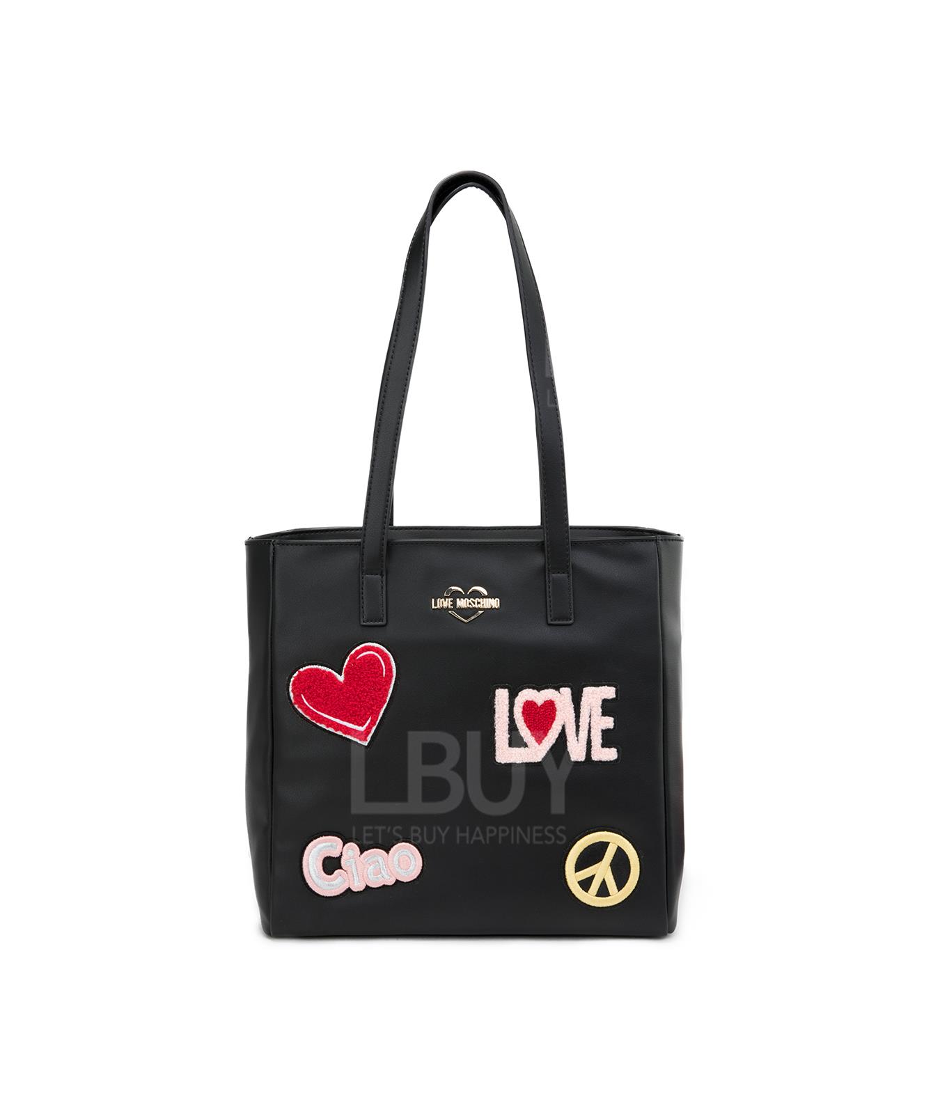 拼貼圖案托特包