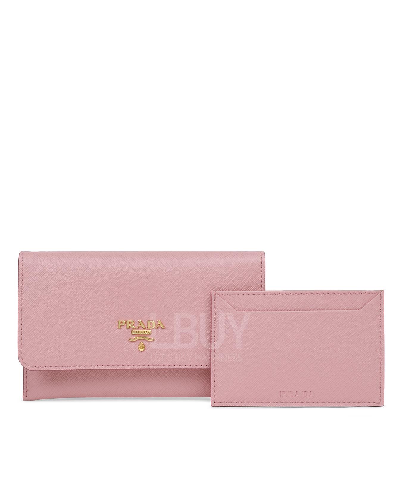 Saffiano Leather Wallet With Removable Cardholder