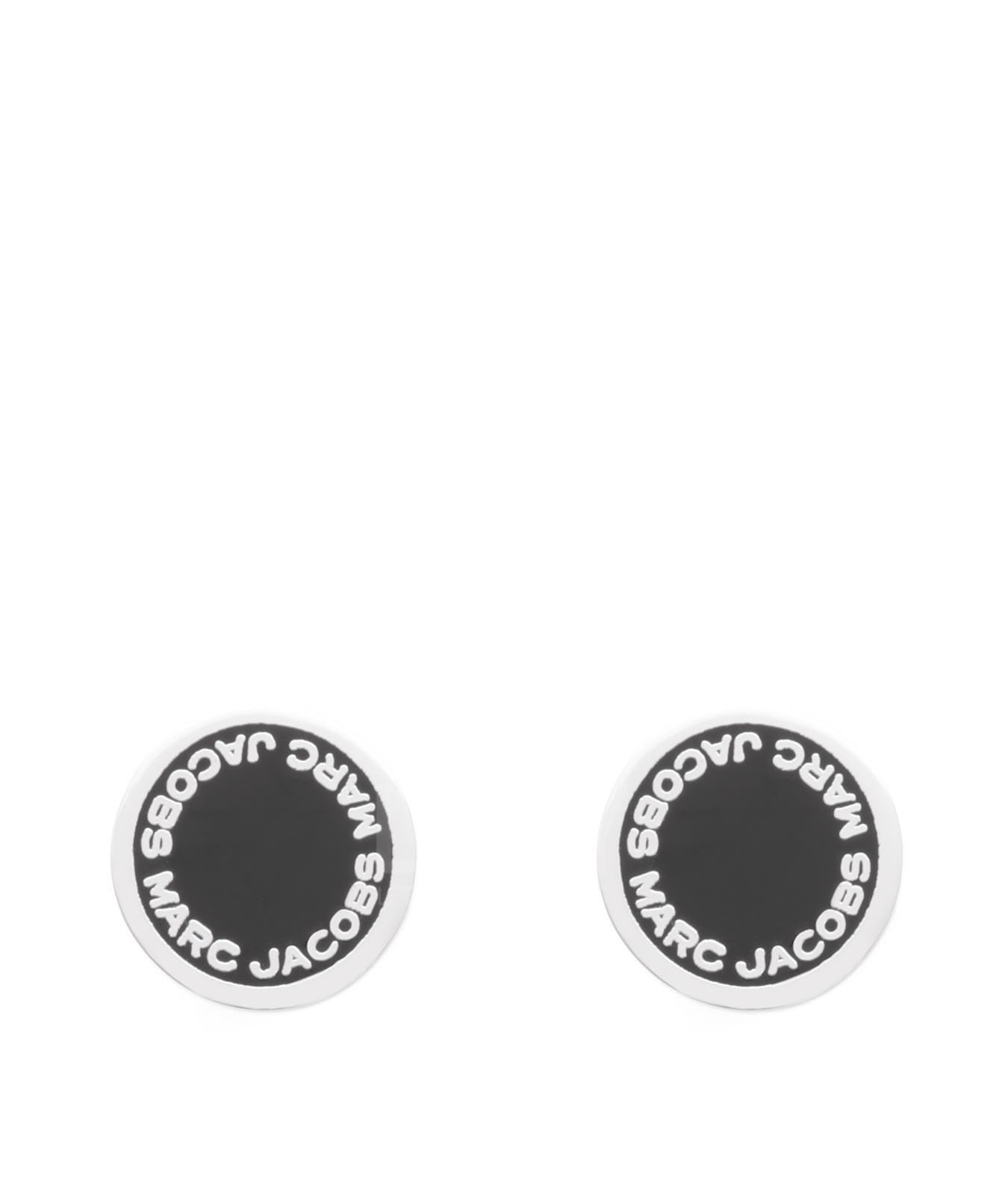 Enamel Logo Disc Stud Earrings
