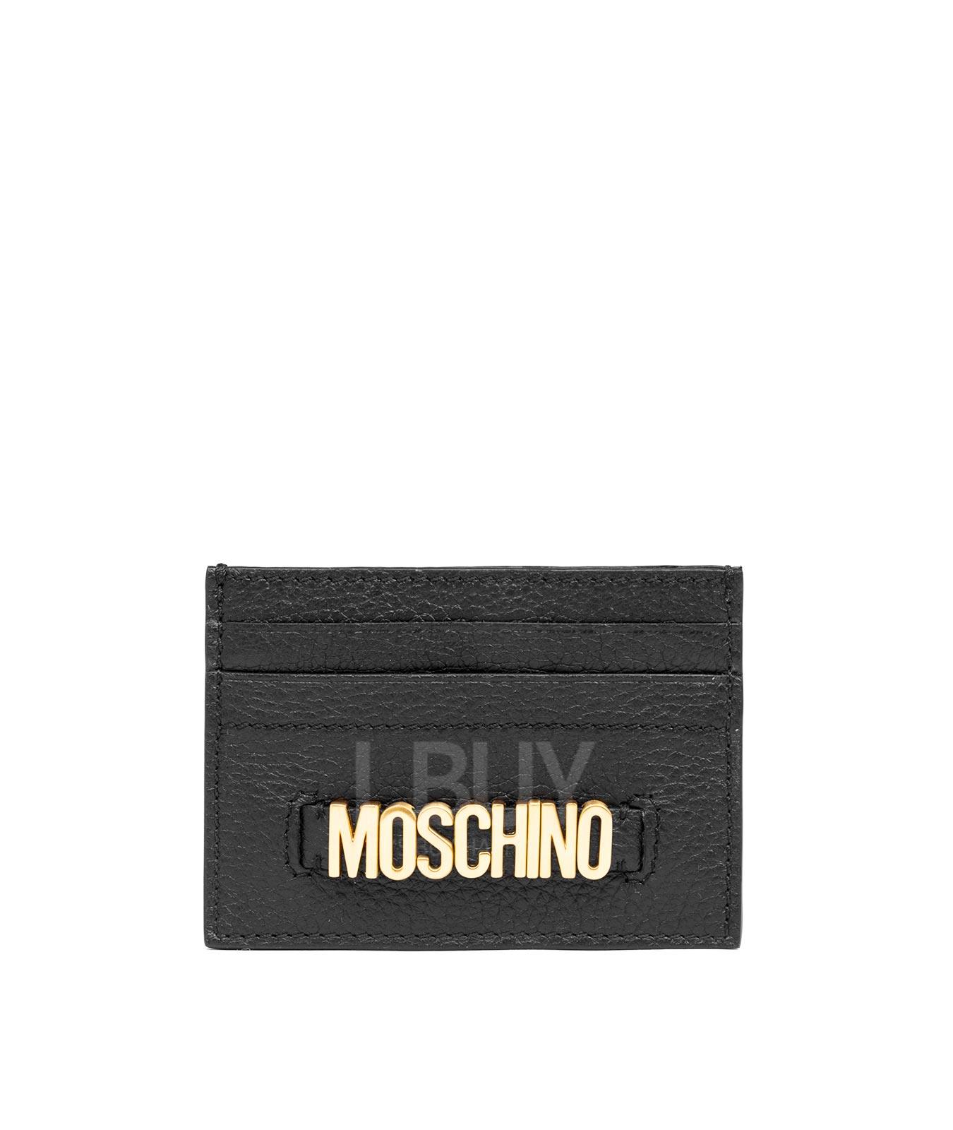 字母標誌真皮卡片包