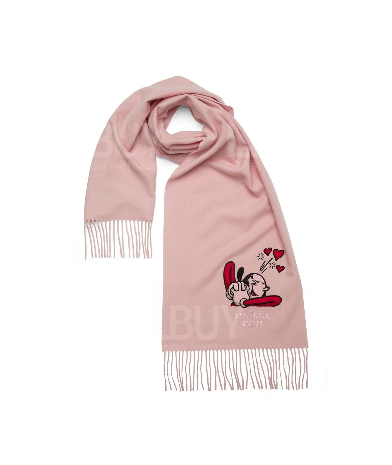 艾丽斯心心图桉流苏围巾