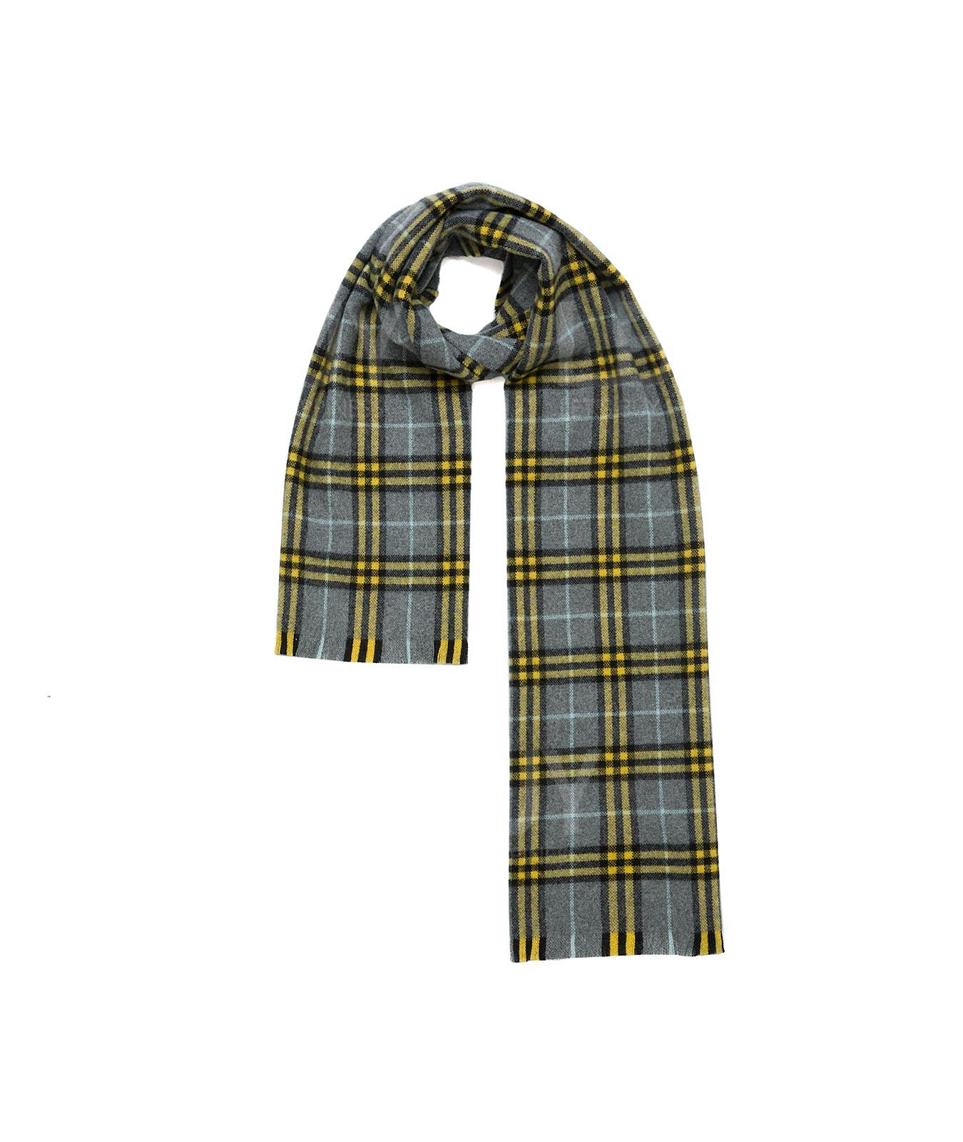 经典拼色格纹围巾