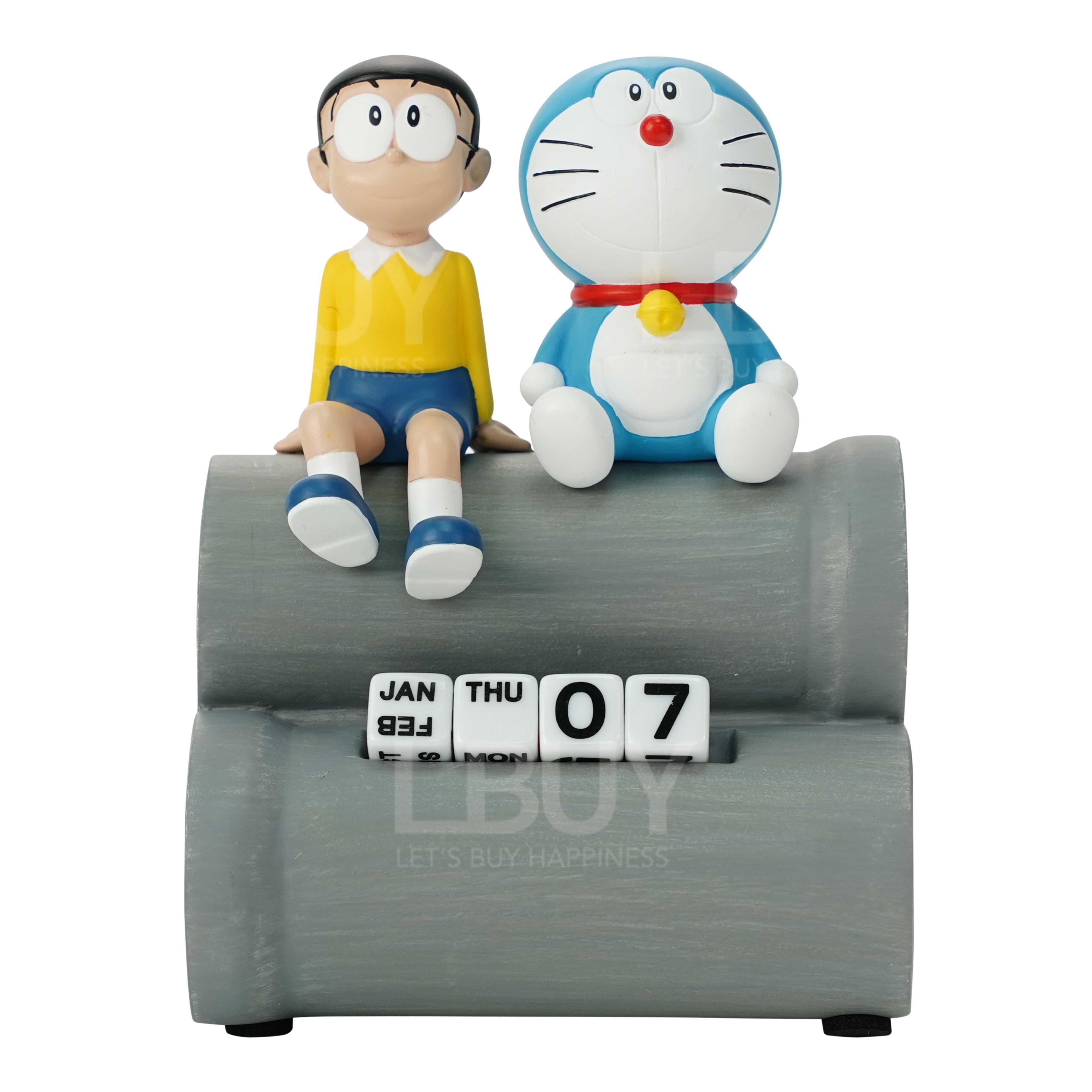 Doraemon Perpetual Calendar Future Department Store Commemorative Products 11cm