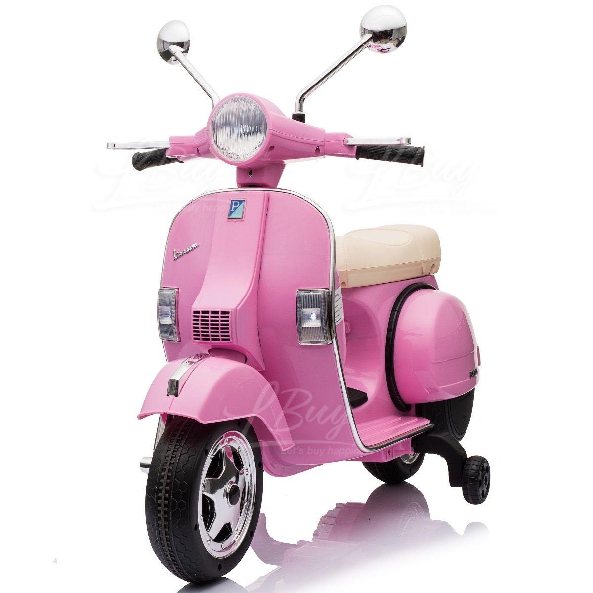 Official Licensed Kids Ride On- Vespa PX150 Pink