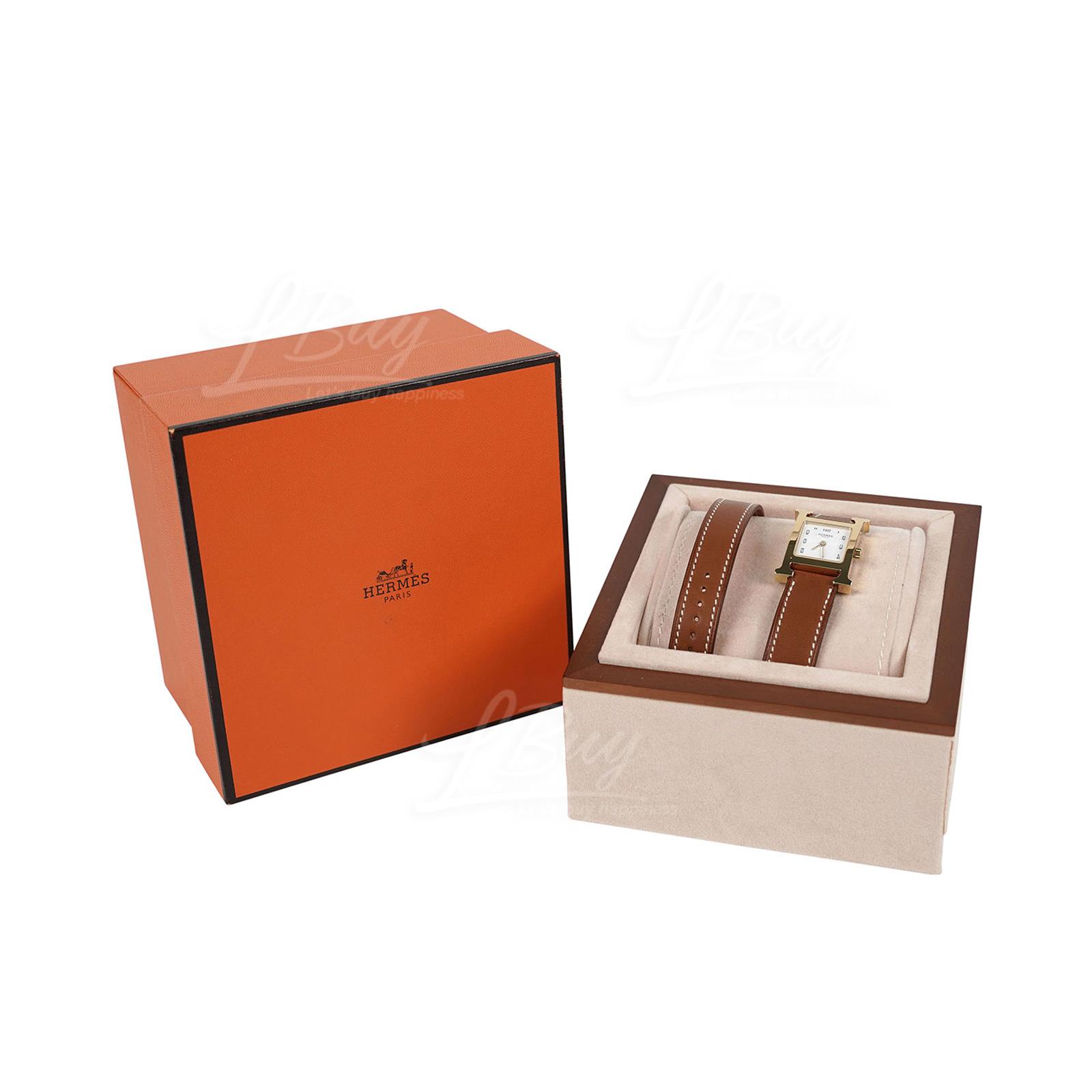 Hermes Heure H Watch手錶 金色錶帶 金色錶面