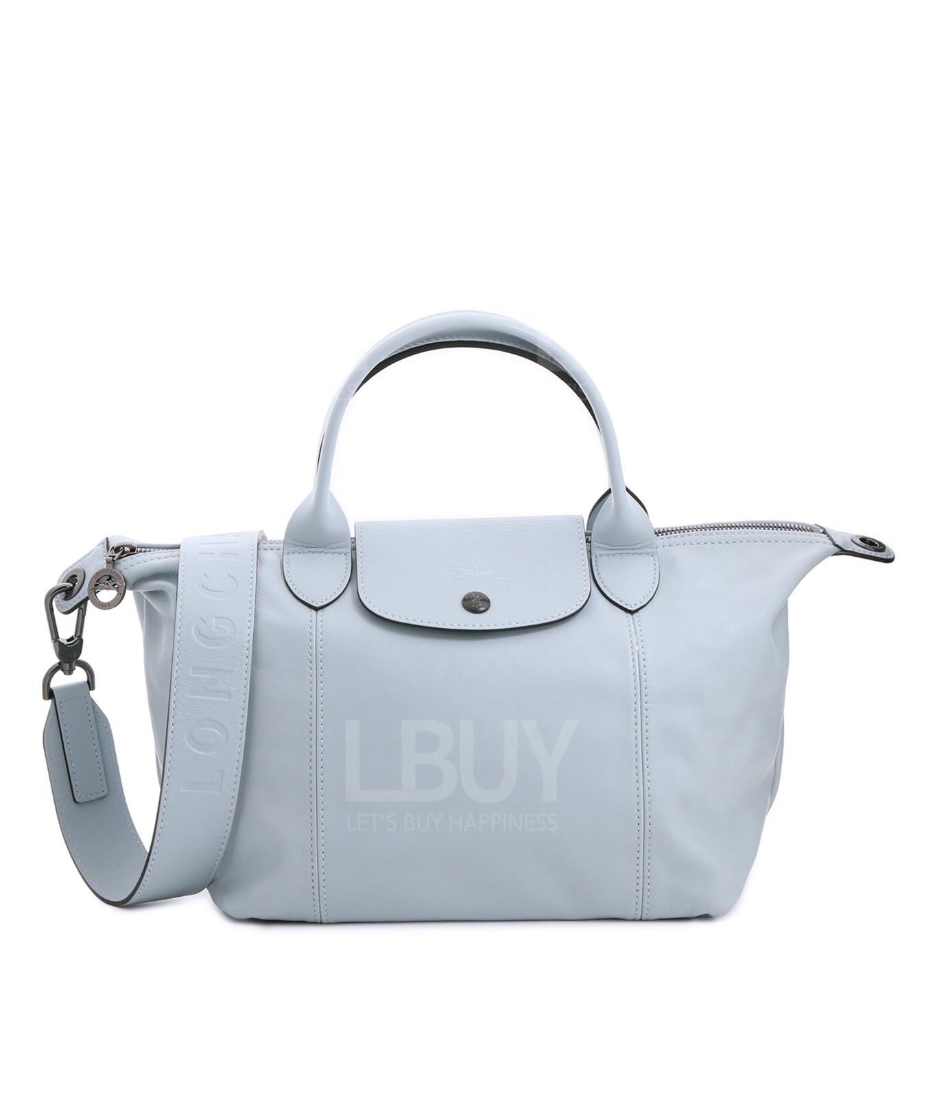 Le Pliage Cuir Top handle/Crossbody bag