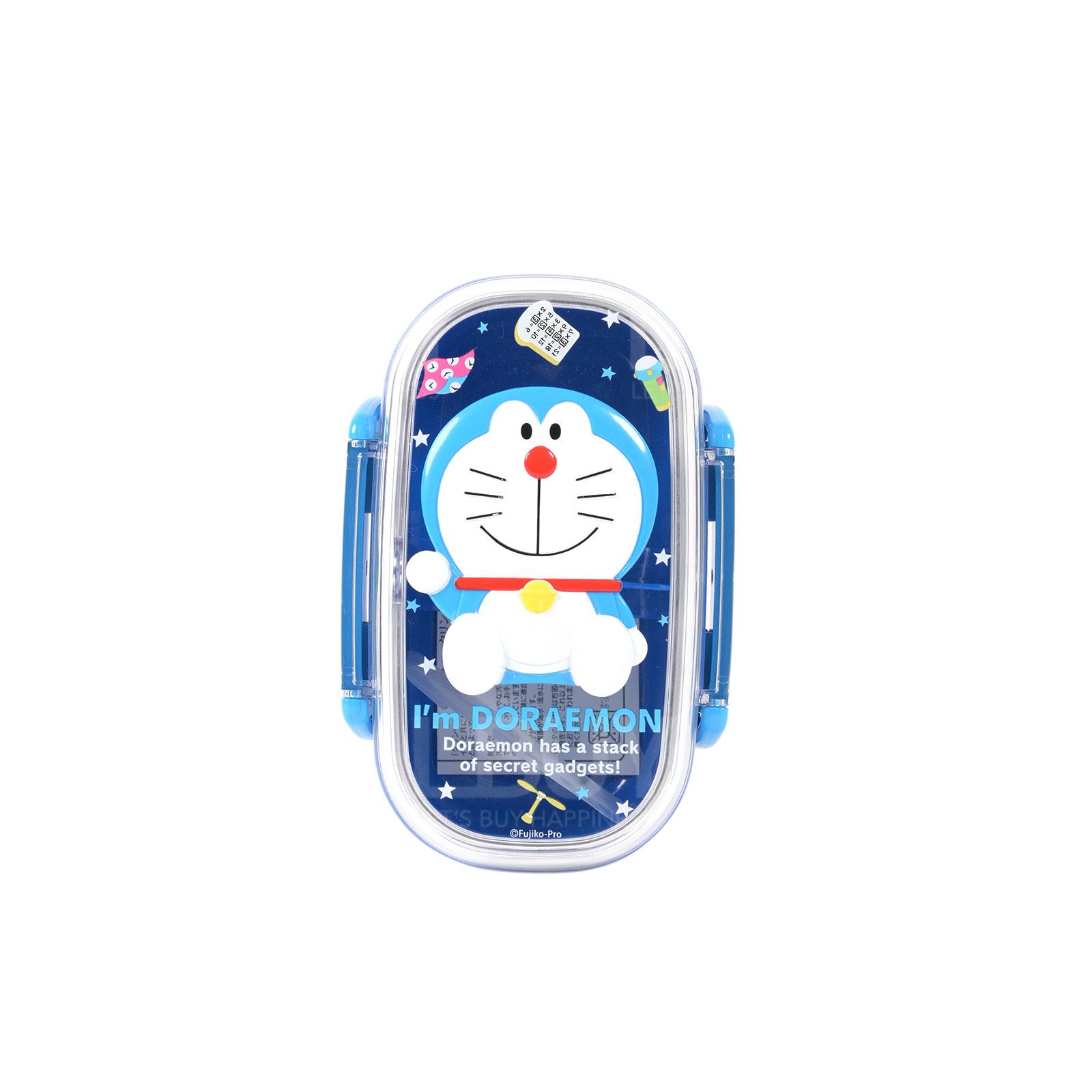 Doraemon double-layer microwave lunch box with transparent lid