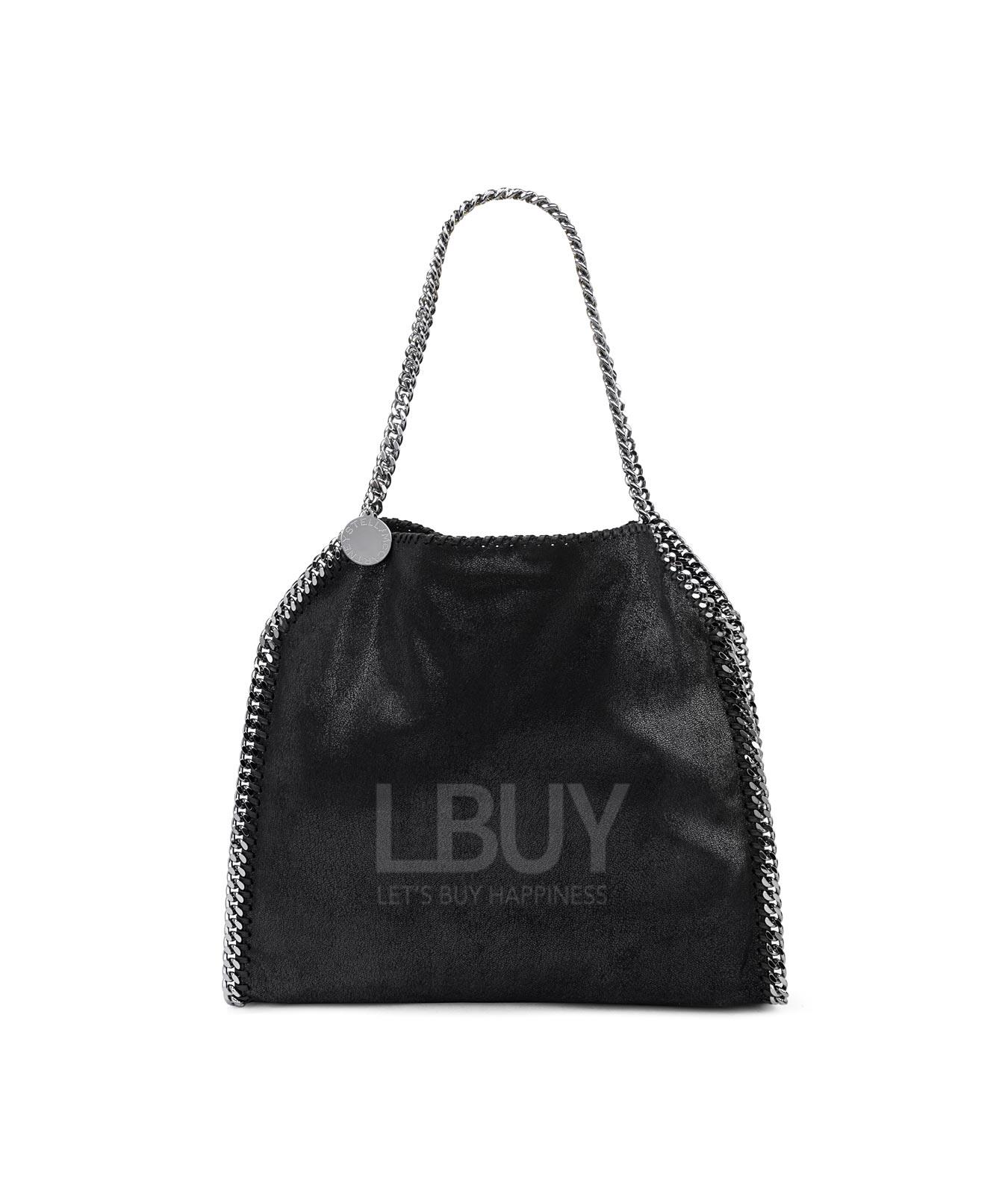 Falabella系列穿孔織帶邊銀色鏈條托特包