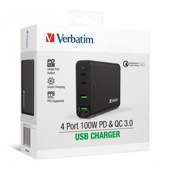 4 Port 100W PD & QC 3.0 USB充電器 #66402