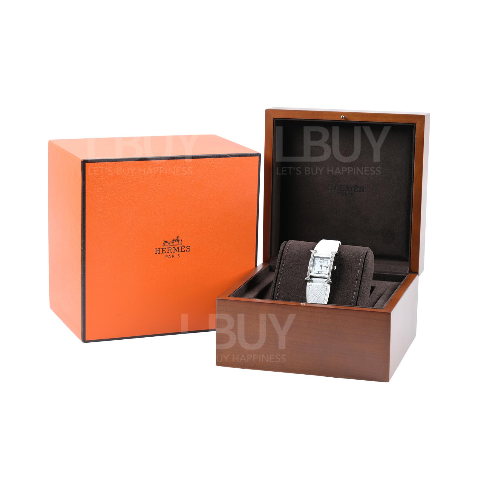 Hermes Heure H Double Jeu watch, 21 x 21 mm 錶