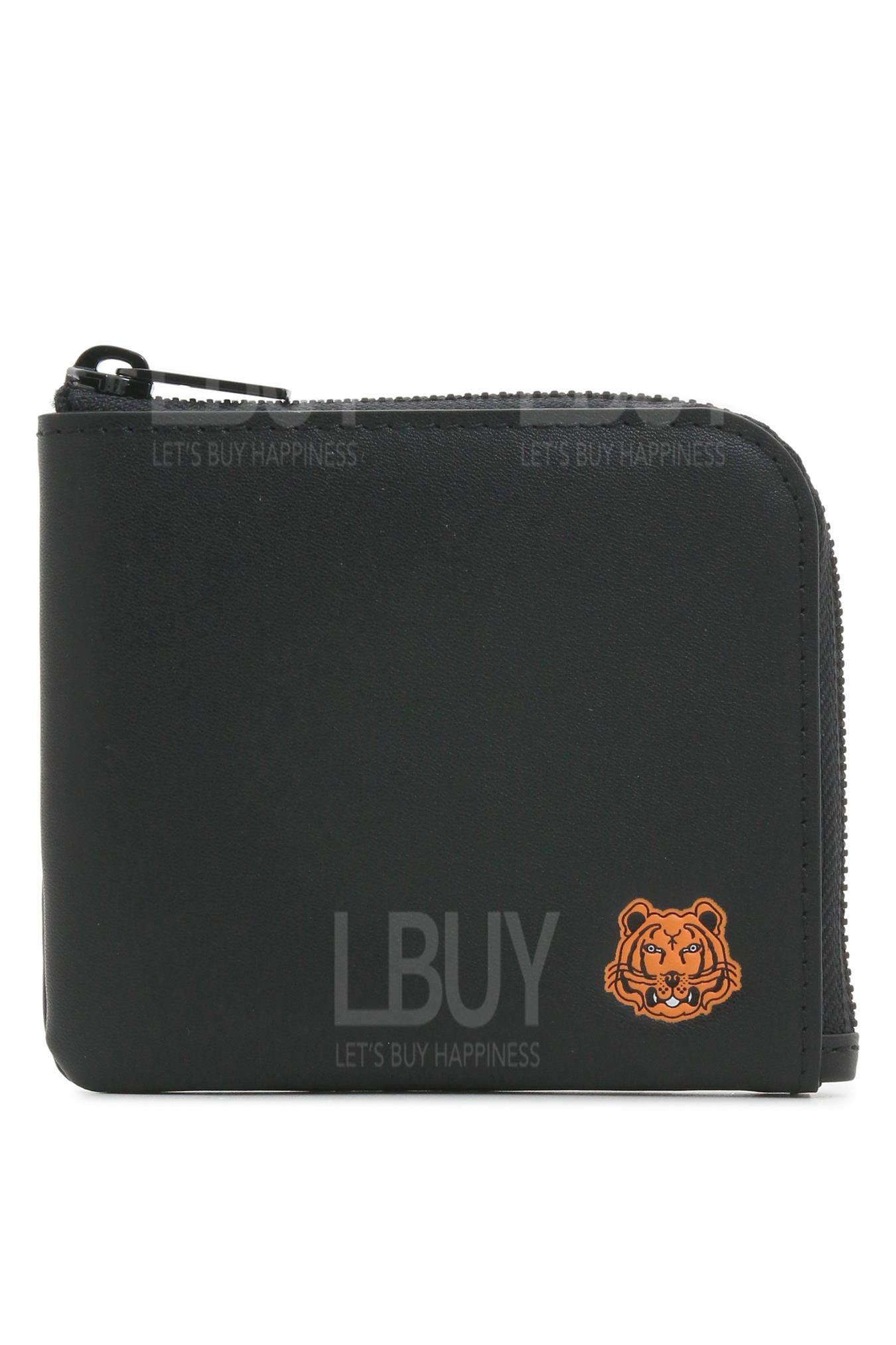 Tiger Crest Small Zipped Leather Wallet銀包