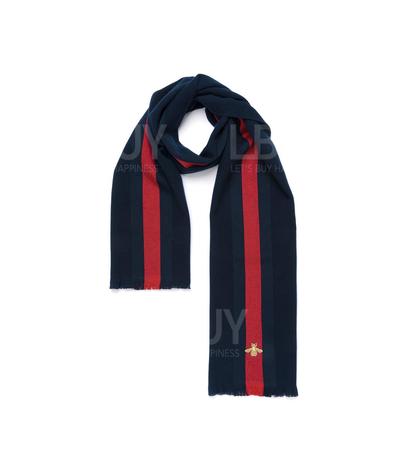 金色刺繡蜜蜂圖案圍巾/頸巾