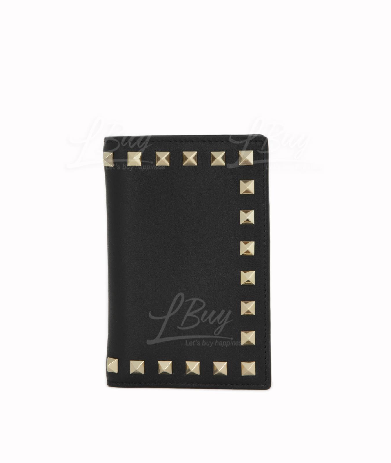 Rockstud Calfskin CardHolder/Wallet