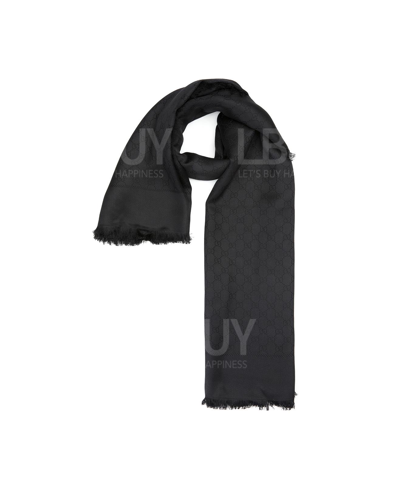 SILK WOOL GG JACQUARD SHAWL Scarf