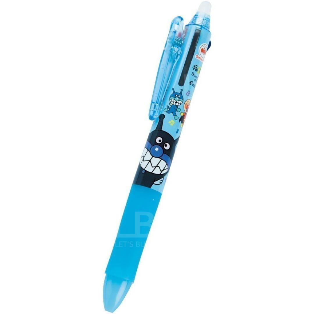 Anpanman erasable three-color pen