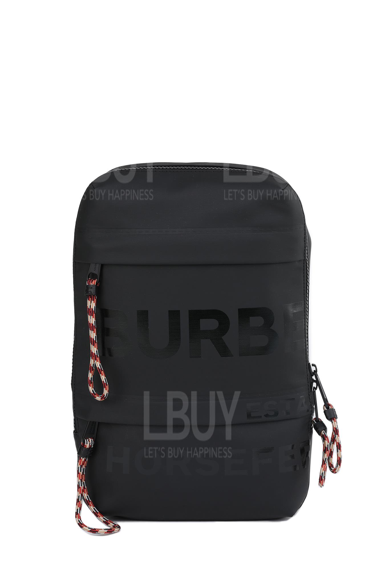 Horseferry Print Coated Canvas Backpack 背包/单肩斜背背包