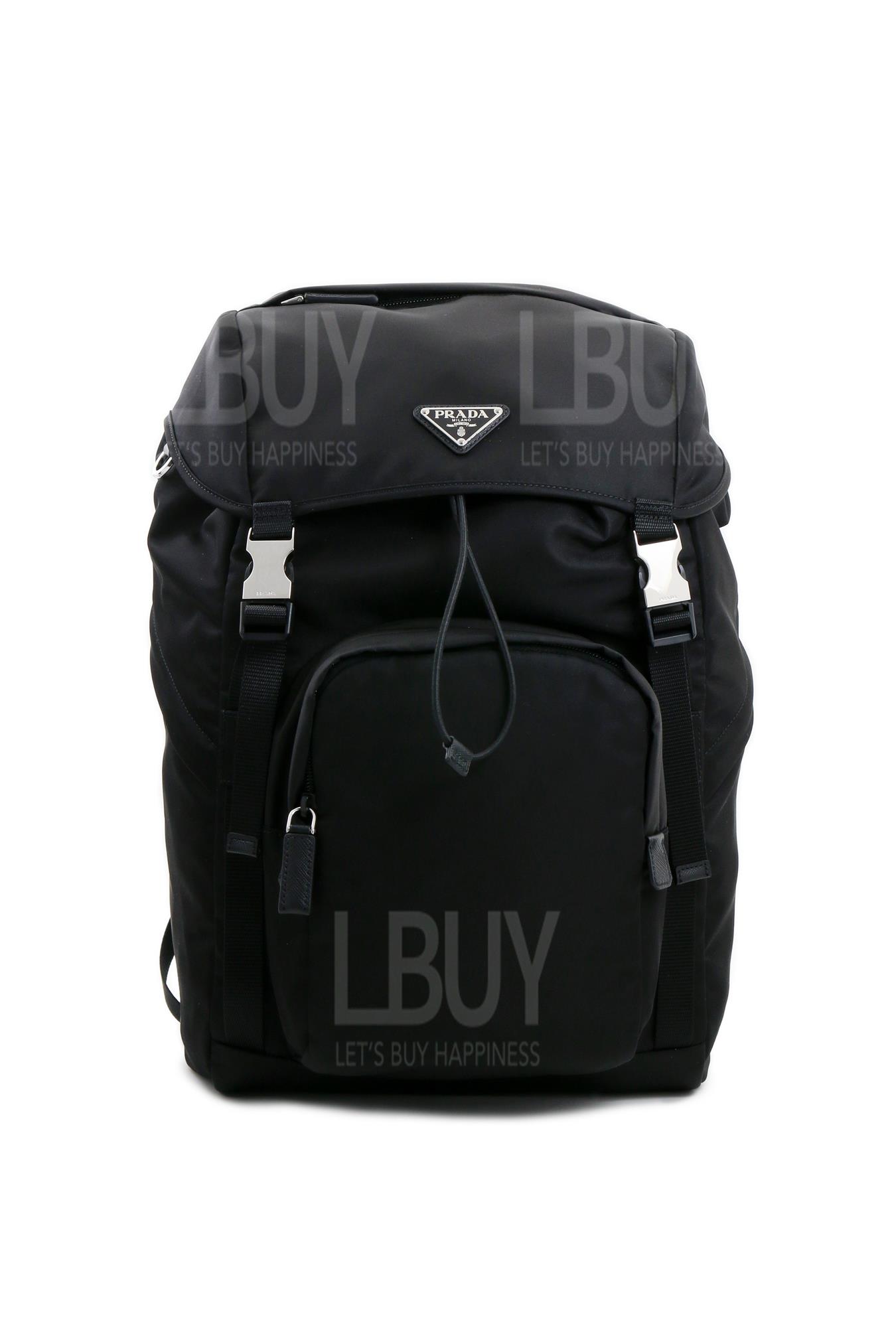 Nylon And Saffiano Leather Backpack背包