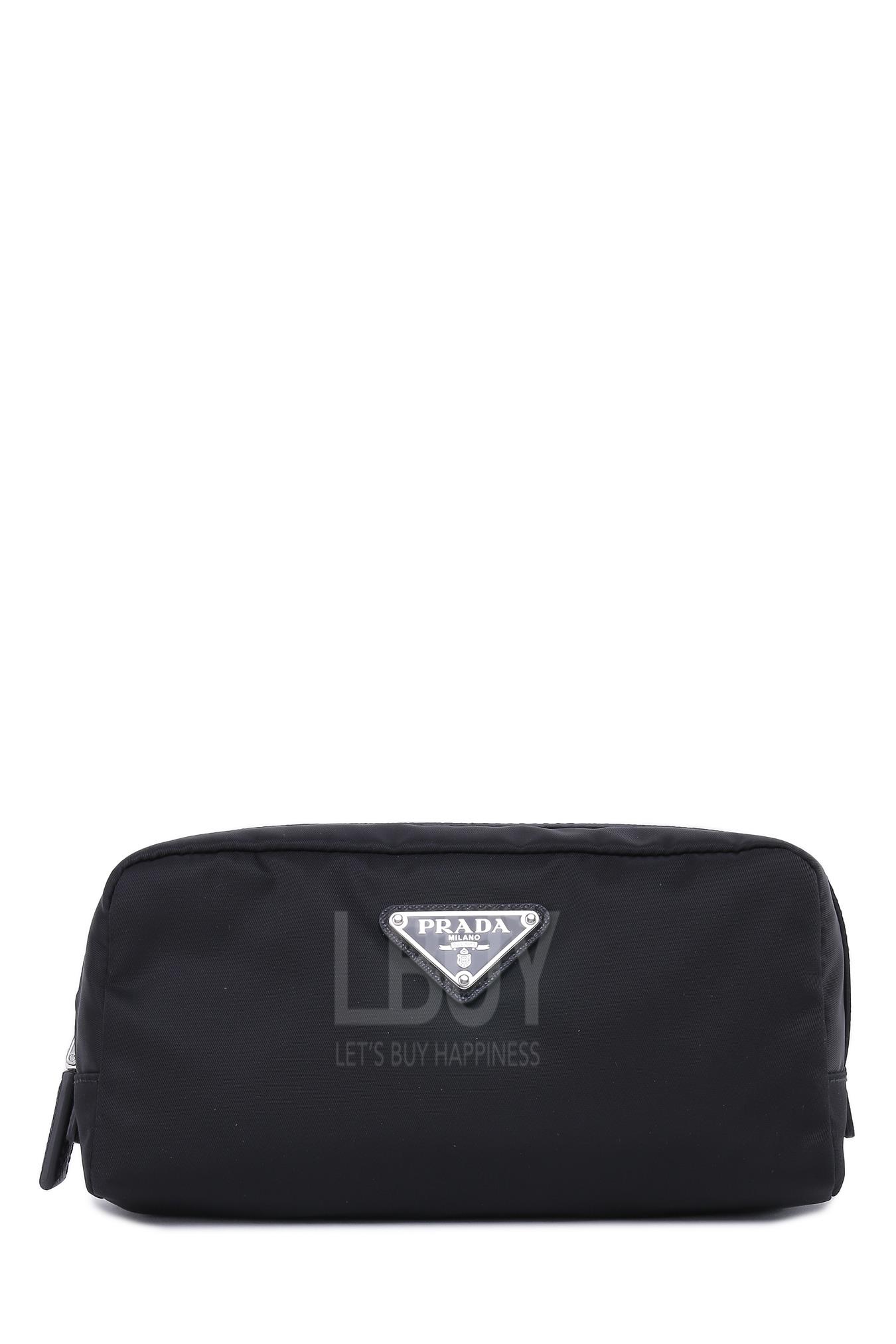 Re-Nylon and Saffiano Leather Toiletry Bag 收納袋