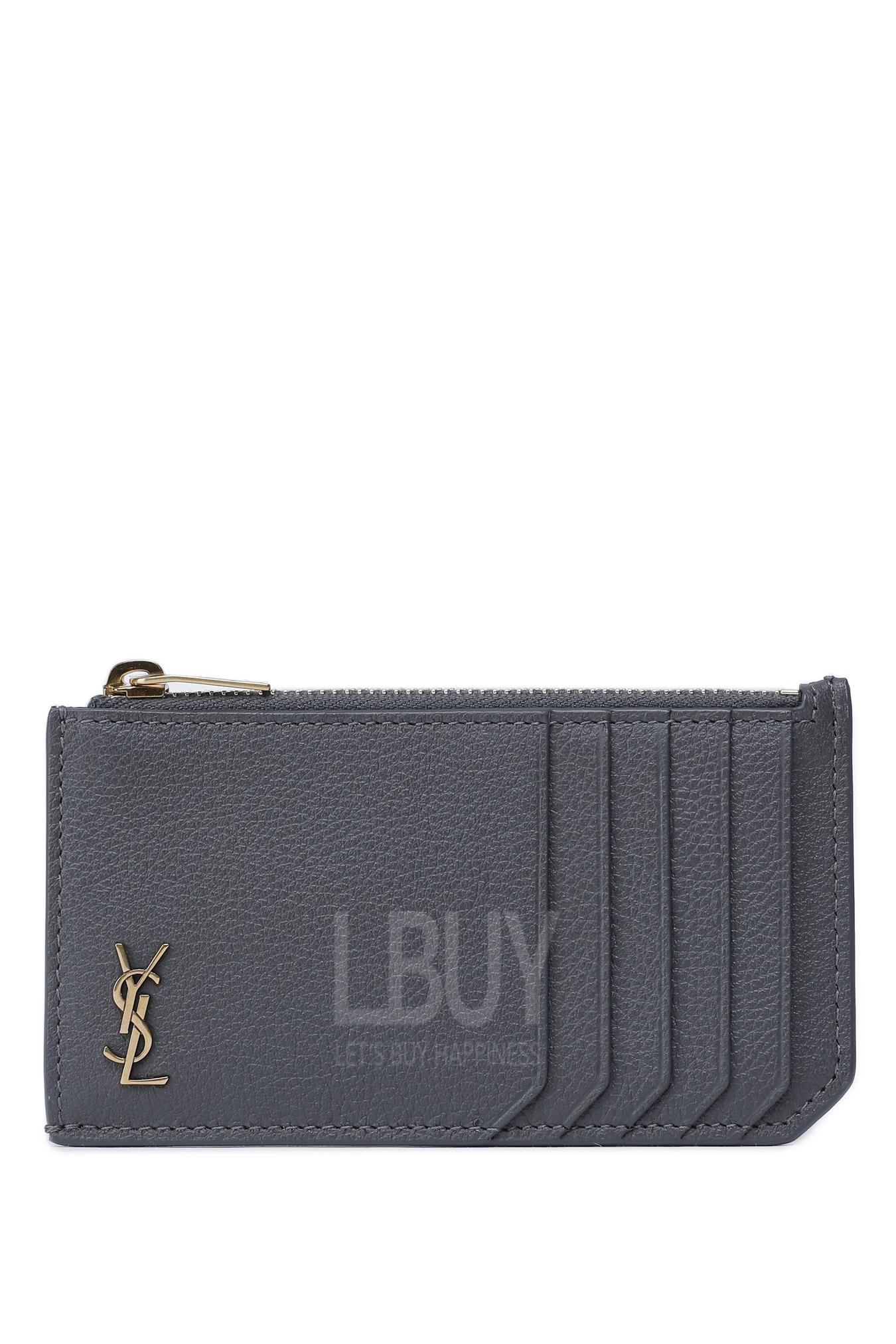 Tiny Monogram Fragments Zipped Card Case Card holder/Coin purse