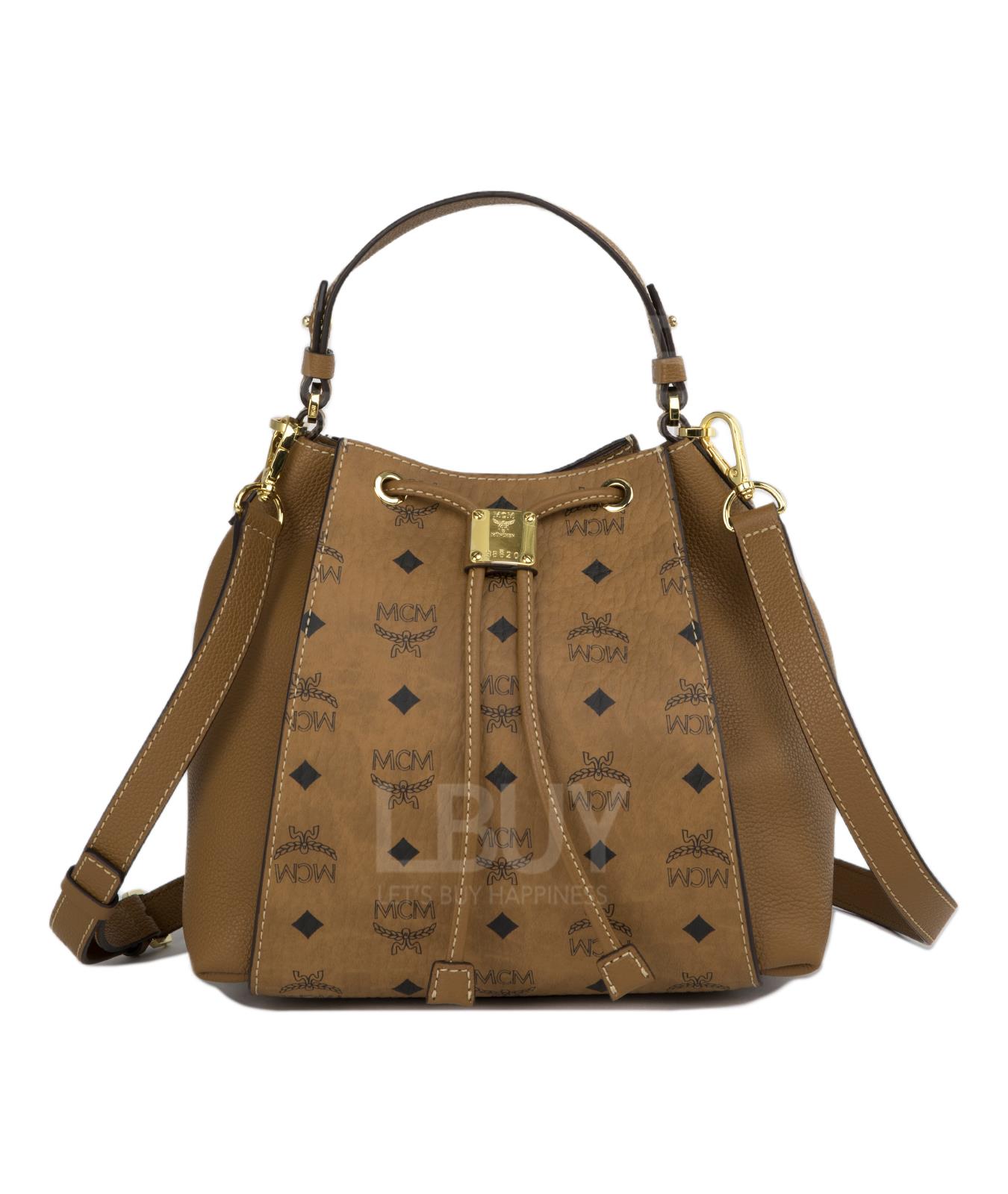 Small Luisa Visetos Leather Block链条包