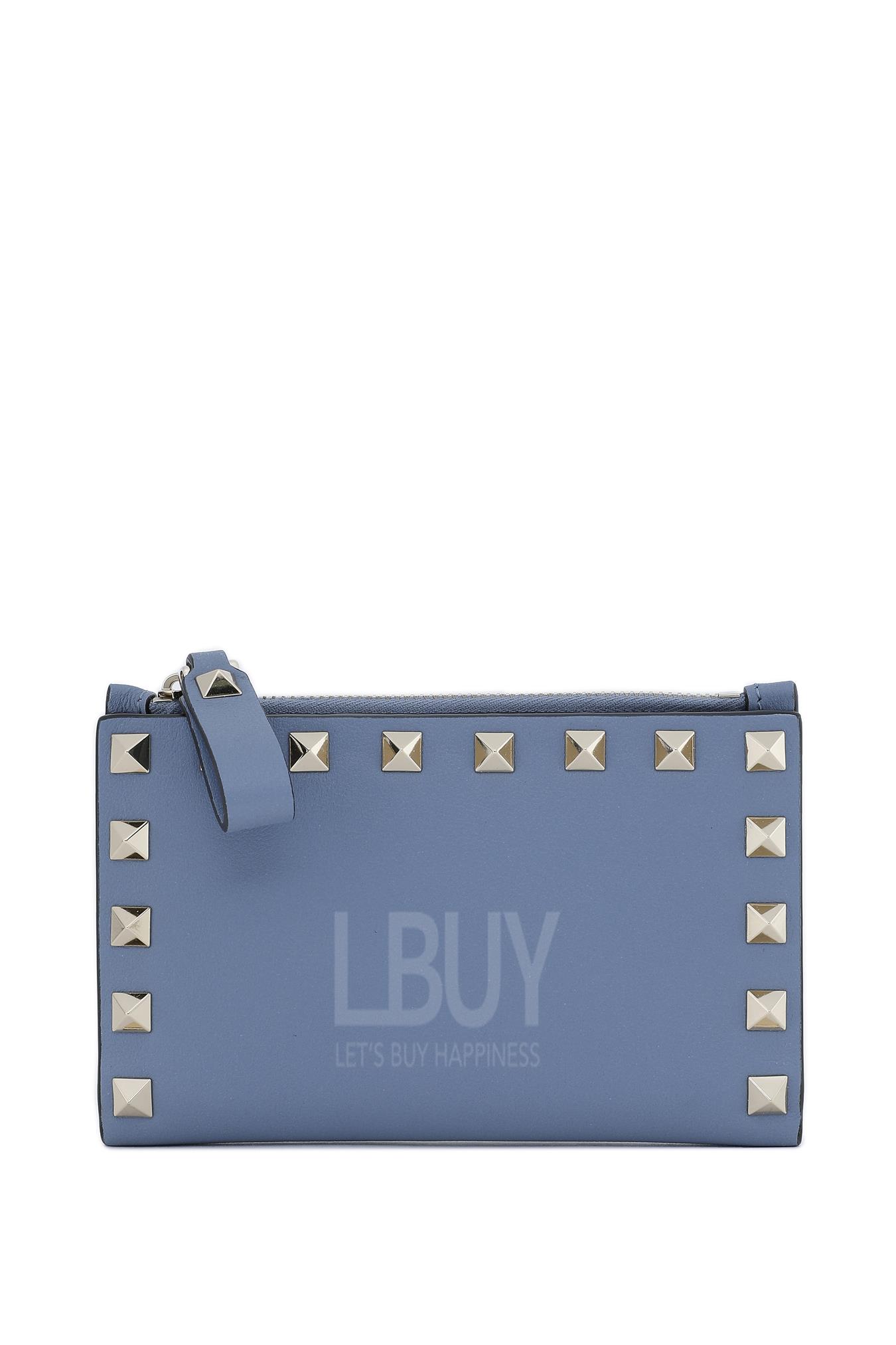 Rockstud Calfskin Coin Purse And Cardholder 卡片包/零錢包