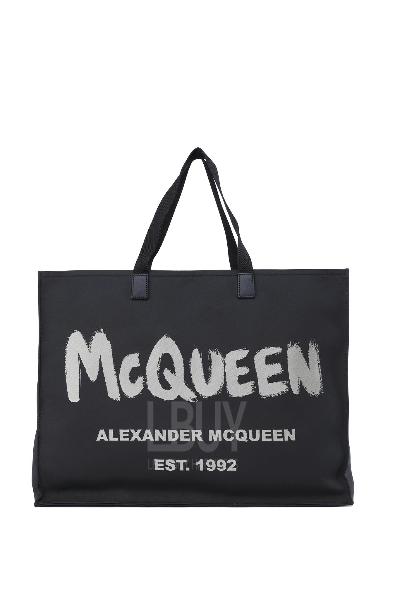 East West Mcqueen Graffiti Tote 托特包