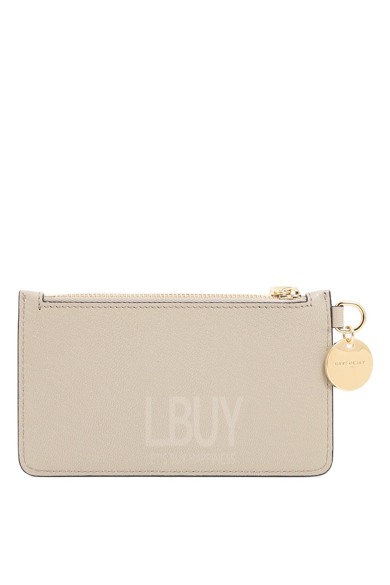 Gv3 Zipped Card Holder In Leather Card holder/Coin purse