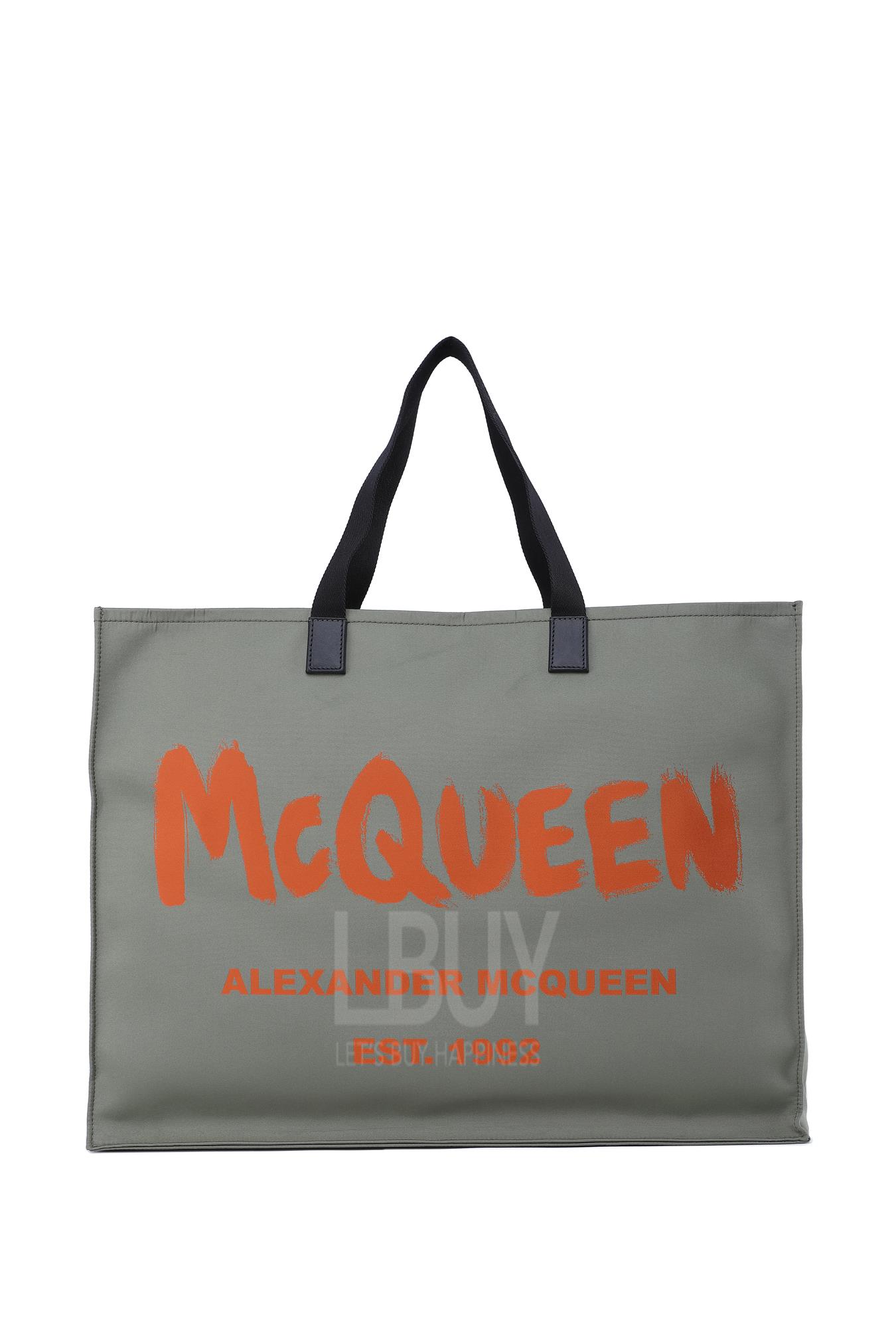 East West Mcqueen Graffiti Tote 托特包
