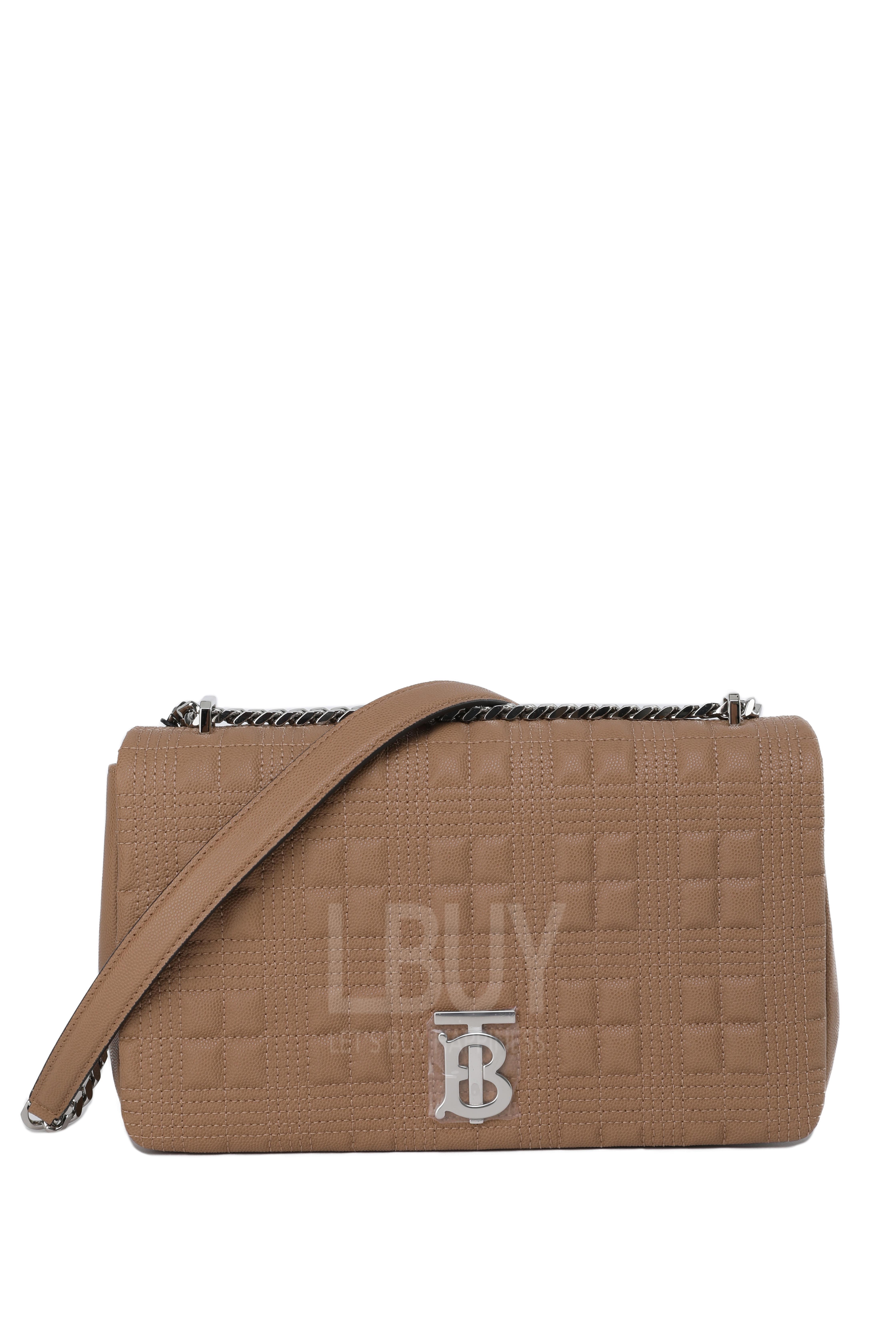 Medium Quilted Grainy Leather Lola Bag 斜揹袋/鏈條袋