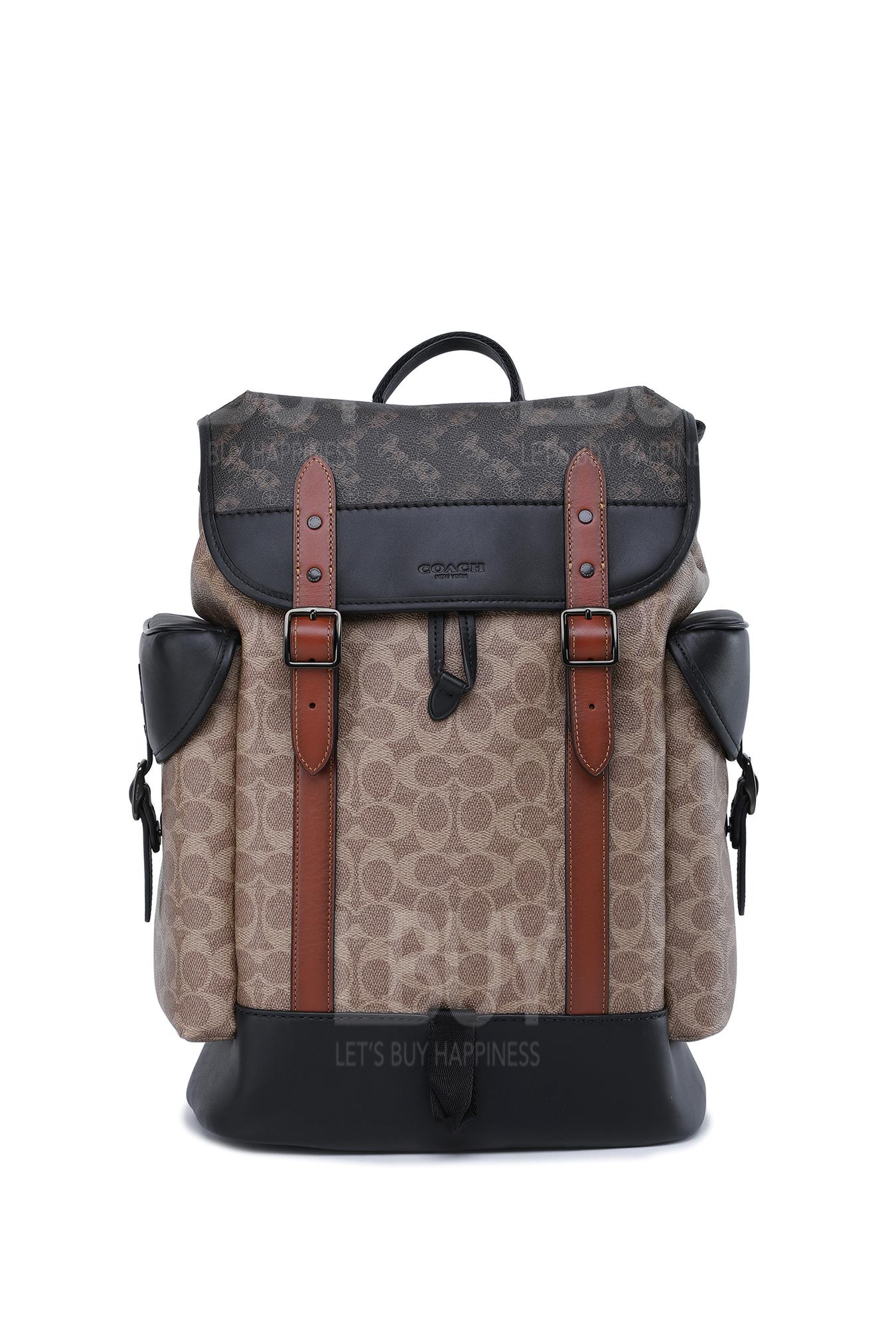 Hitch Backpack In Signature Canvas With Horse And Carriage Print Backpack 