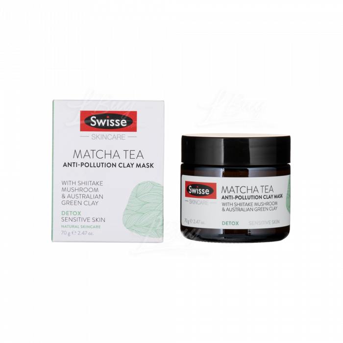 SWISSE MATCHA TEA ANTI-POLLUTION CLAY MASK 70G
