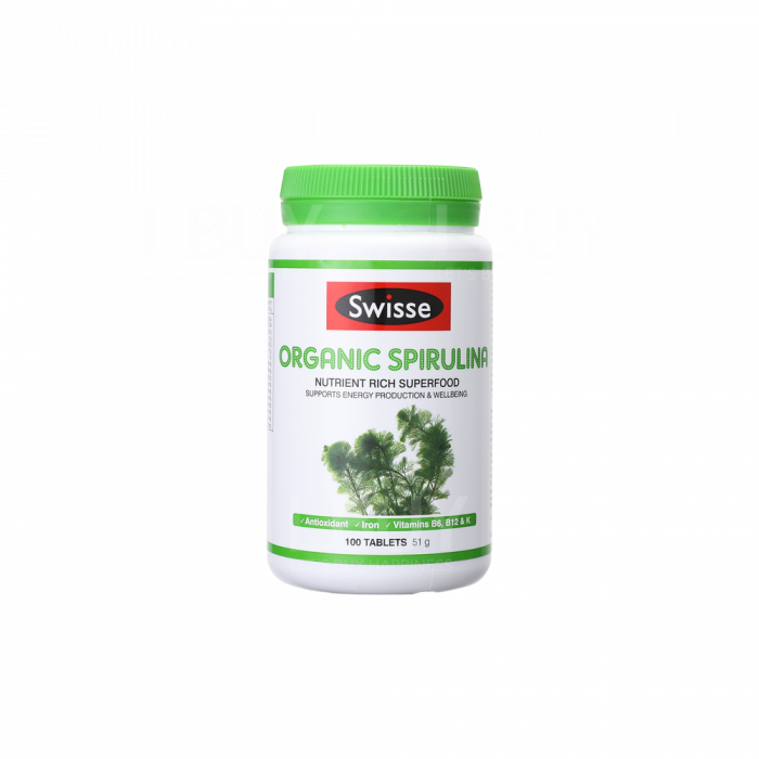 SWISSE 有机螺旋藻片 100粒