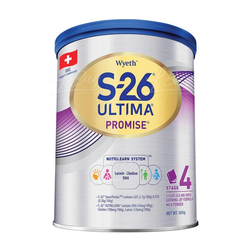 S-26 ULTIMA (4號)成長配方奶粉 (800G)