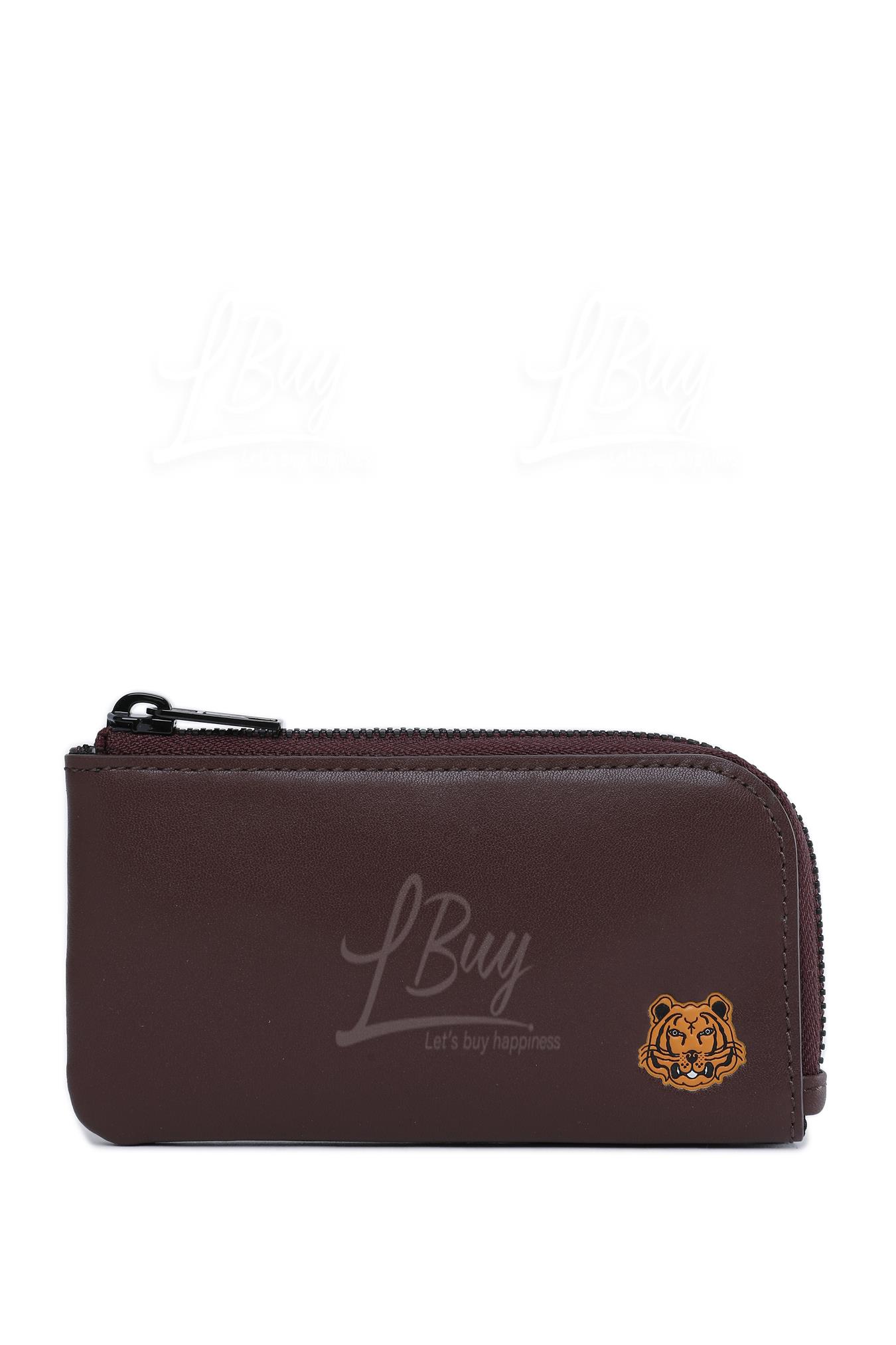 Tiger Crest Leather Card Holder Card holder/Coin purse