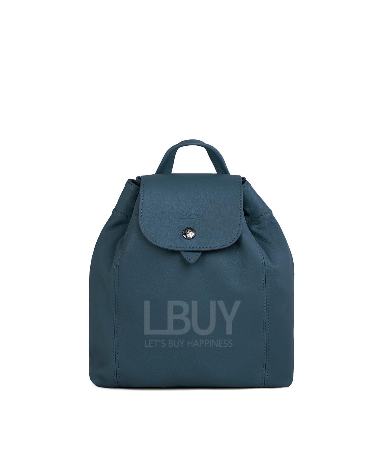 Le pliage Cuir Drawstring Backpack