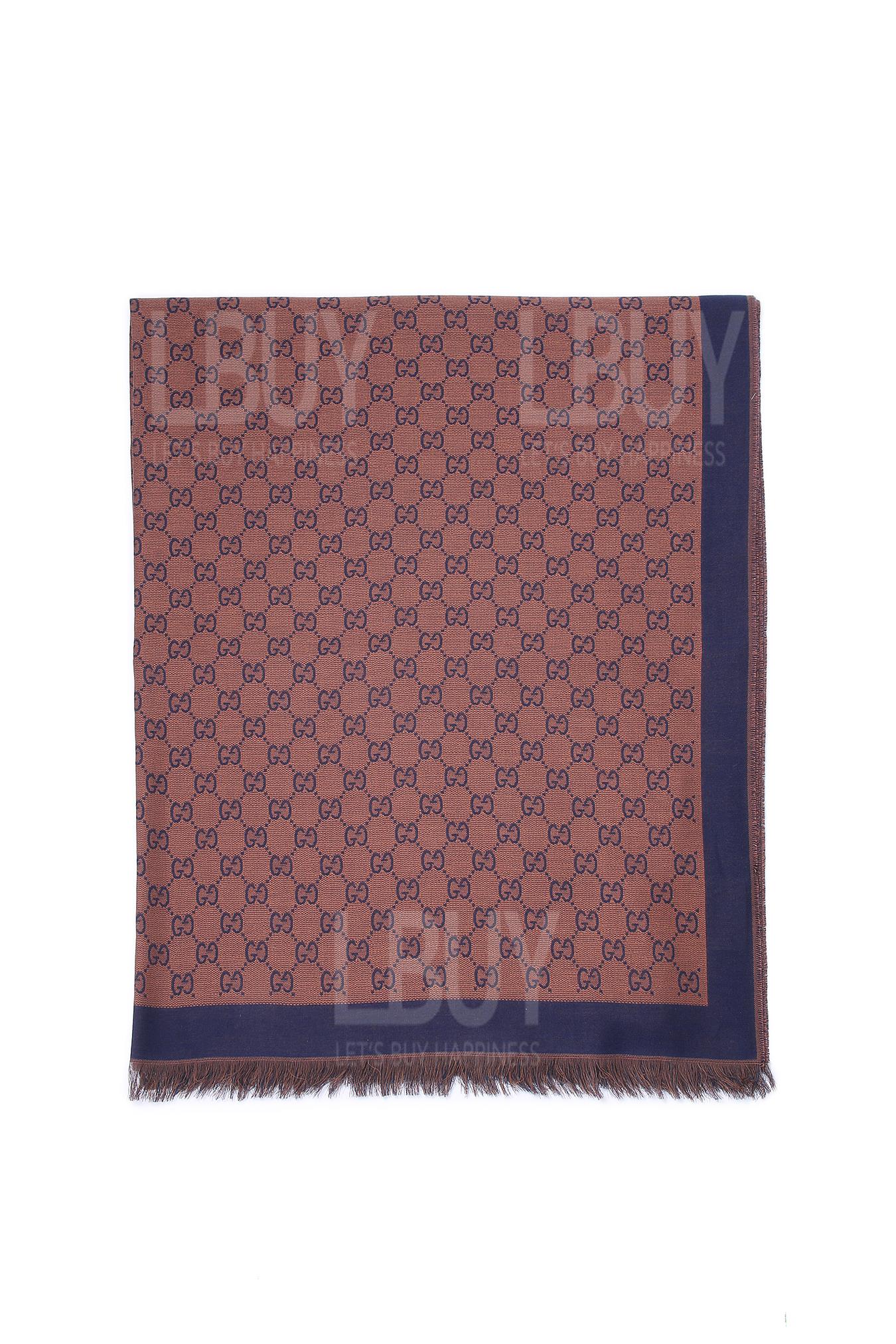 Gg Jacquard Cotton Stole围巾