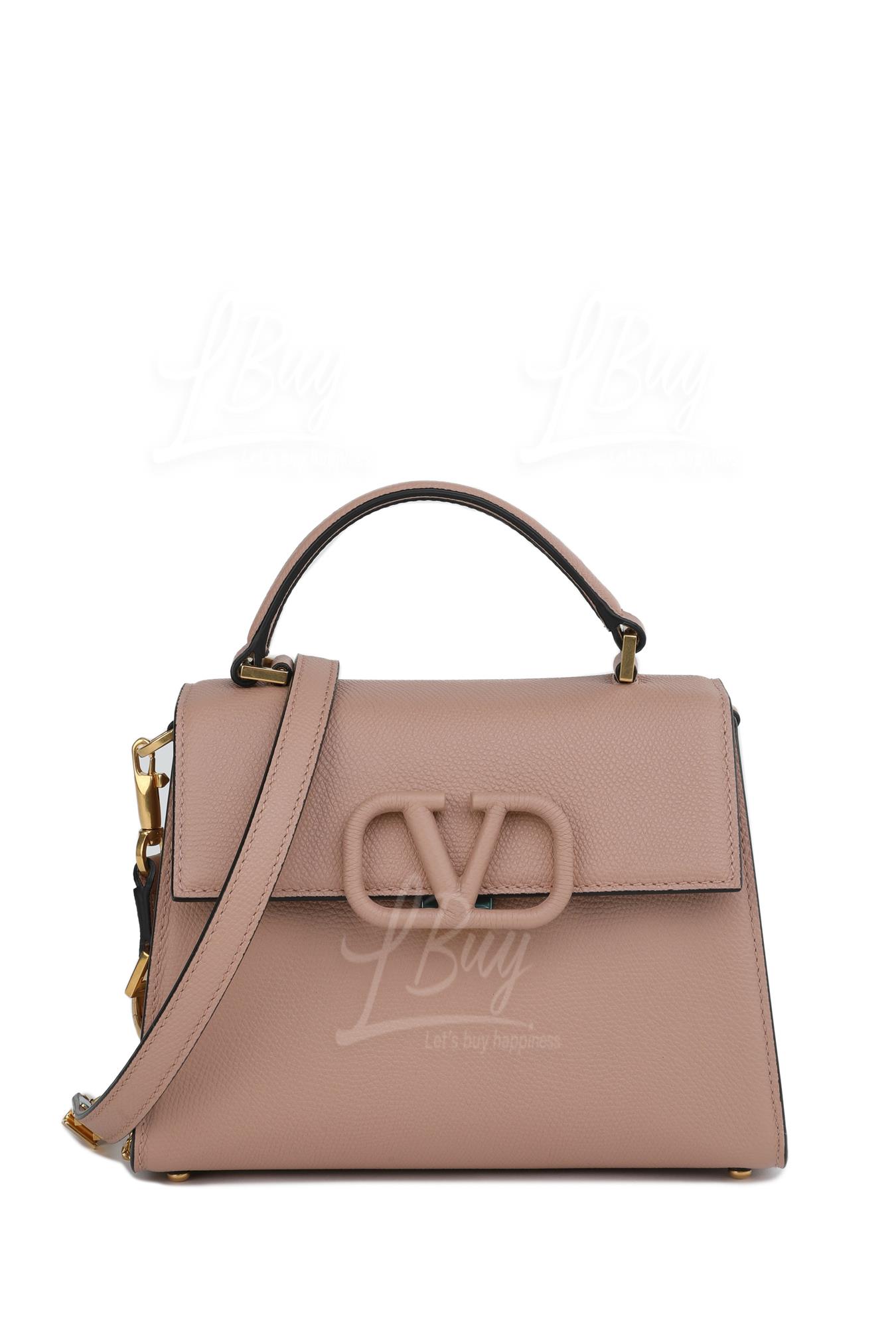 Small Vsling Grainy Calfskin Handbag Top handles/Crossbody Bag