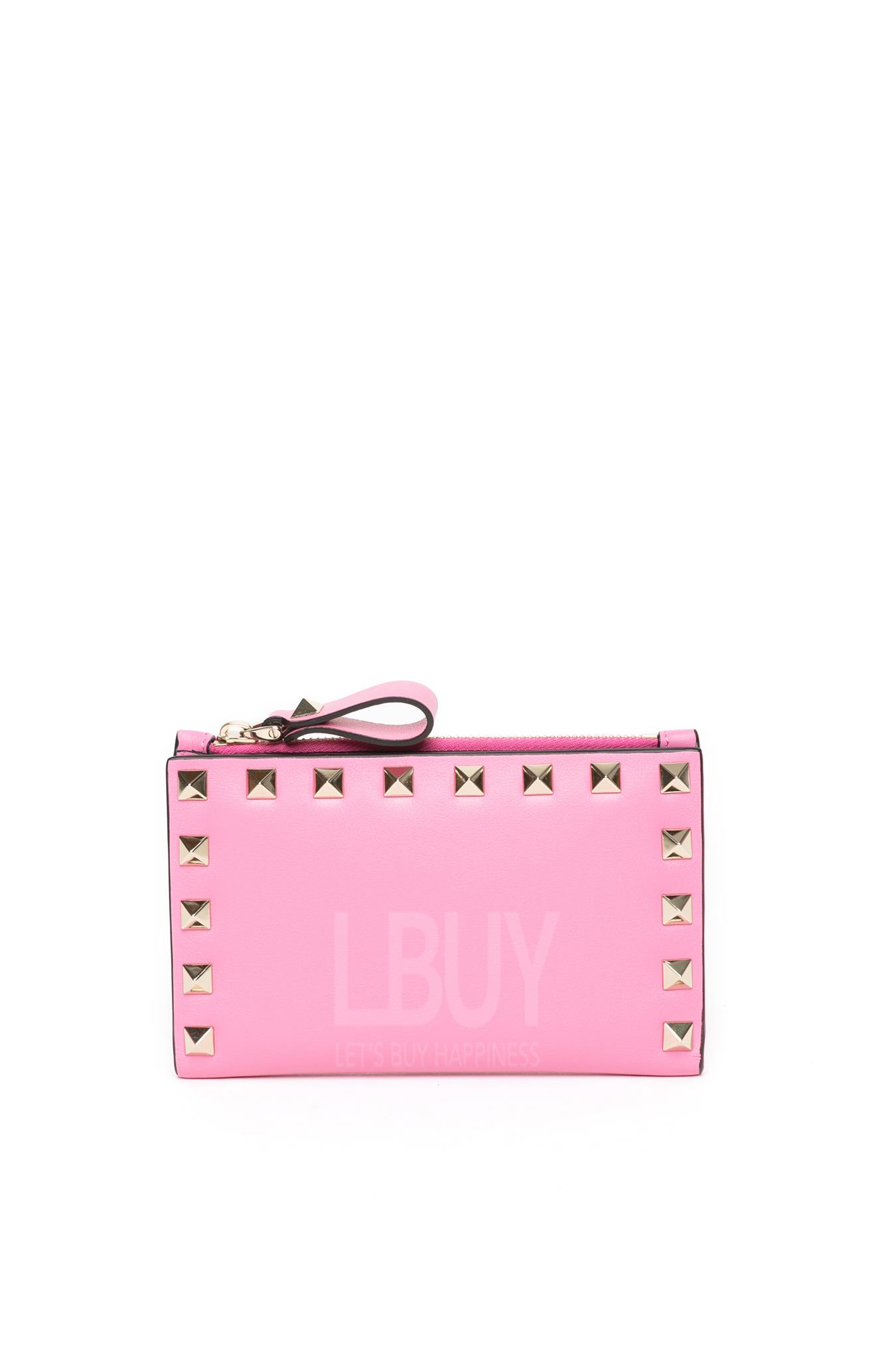 Rockstud Calfskin Coin Purse And Cardholder 卡片包/零錢包