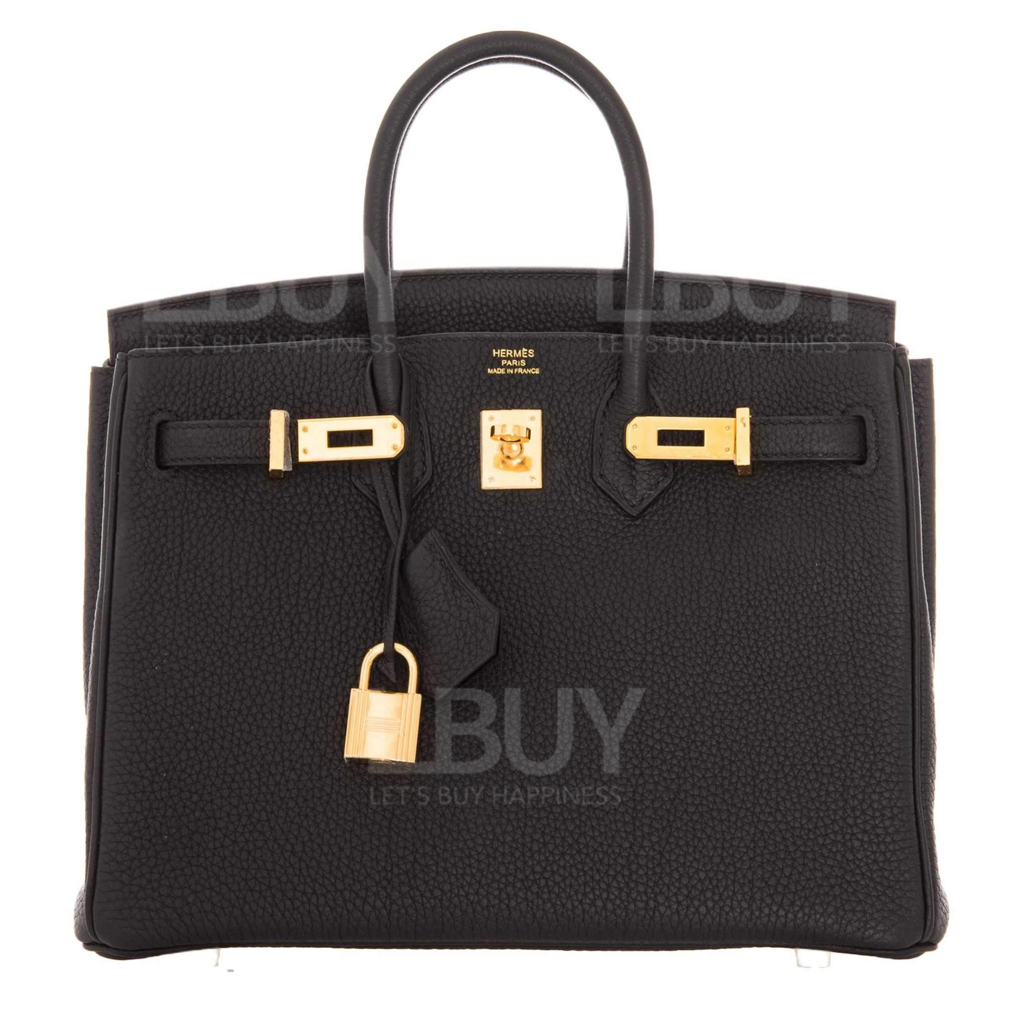 Hermes Birkin 25 Bag Black ghw