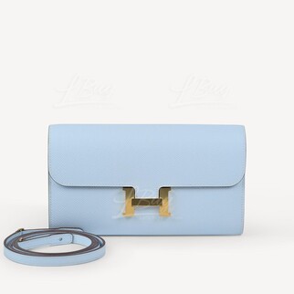 Hermes Constance Long To Go Bleu Brume