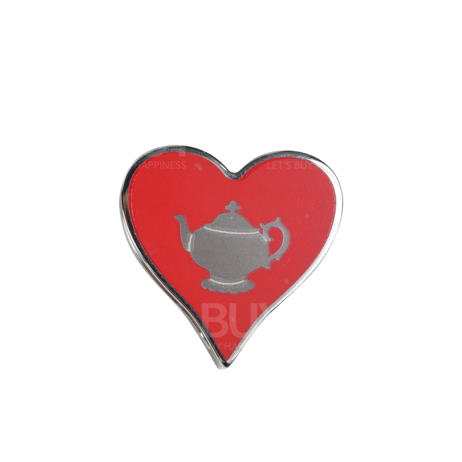 Hermes Tea Time Twilly Ring 红色茶壶丝巾扣